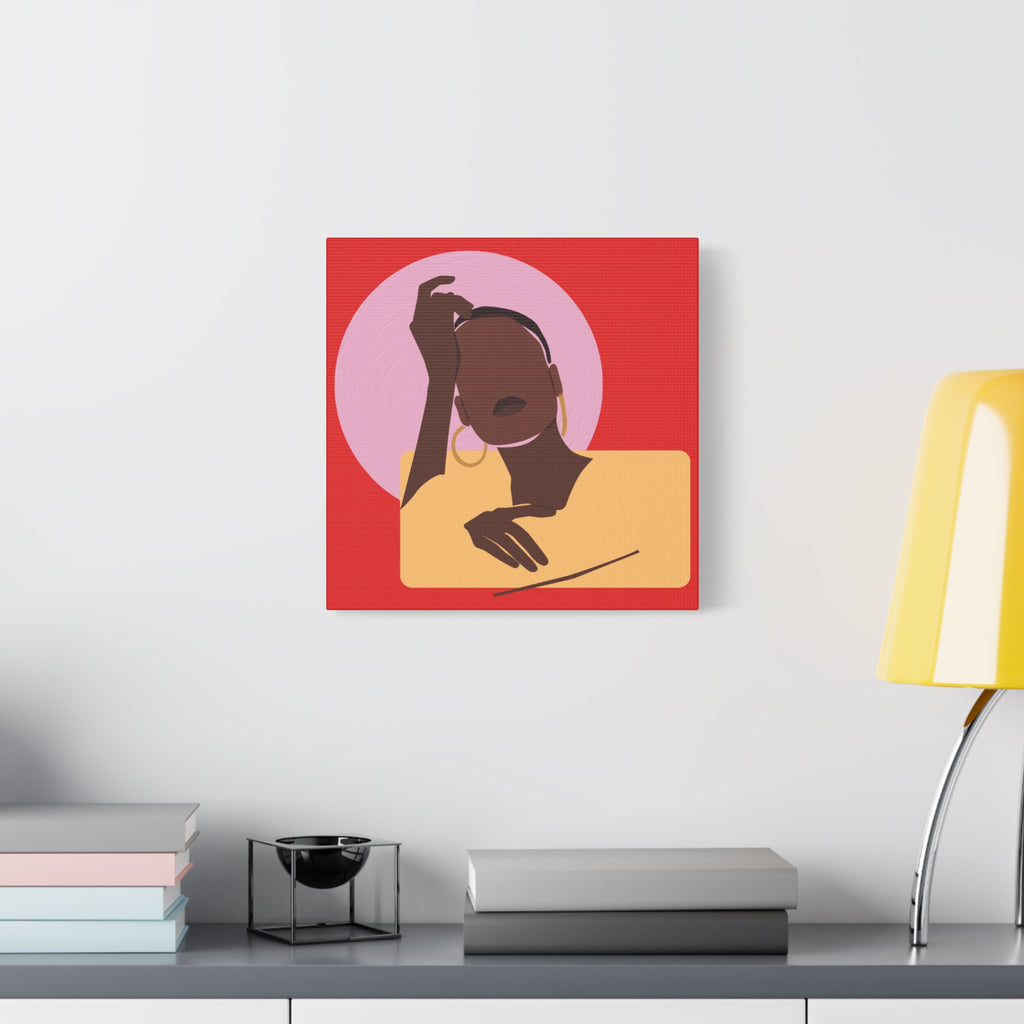 Abstract Afrocentric Portrait - Canvas Art