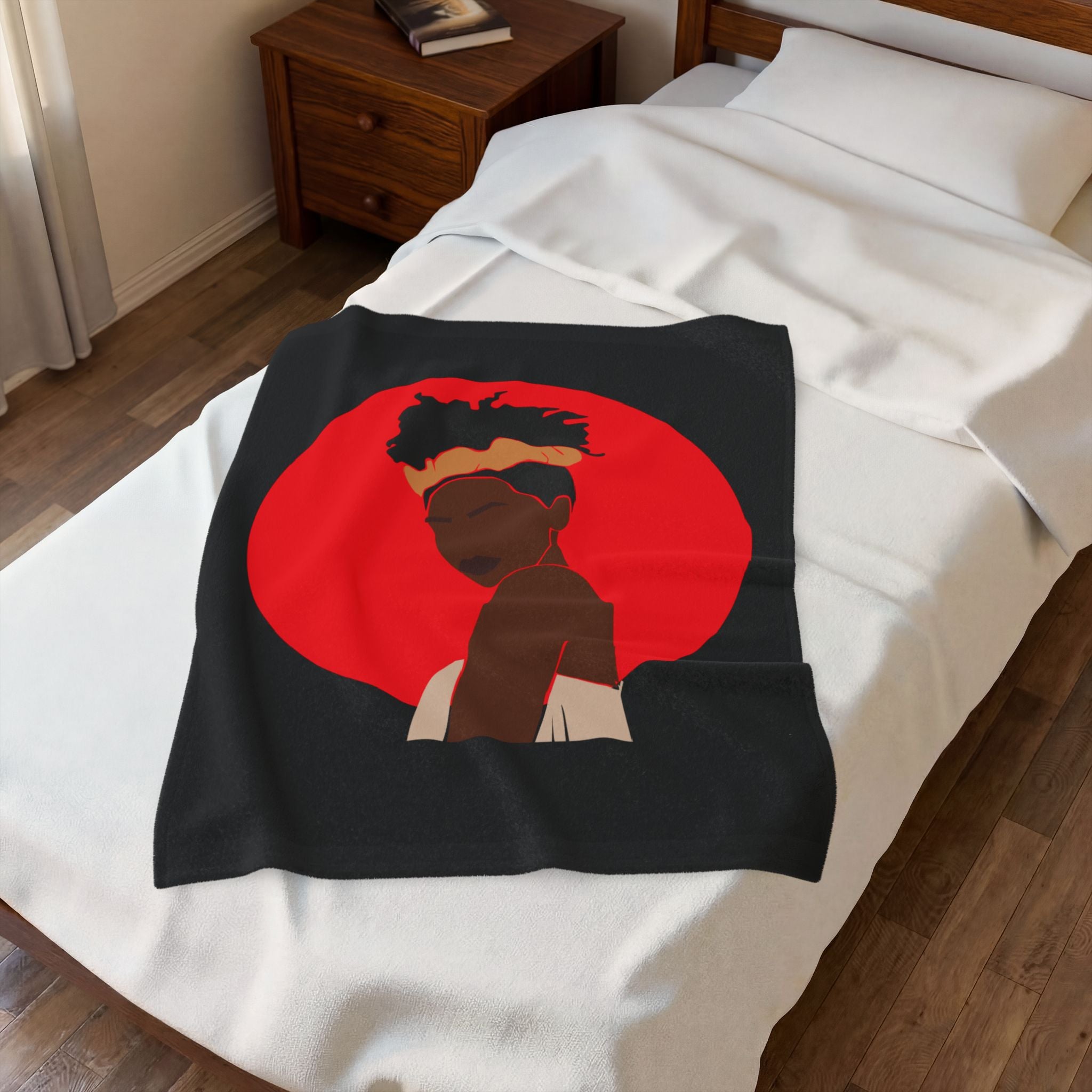Bold Red Woman - Blanket