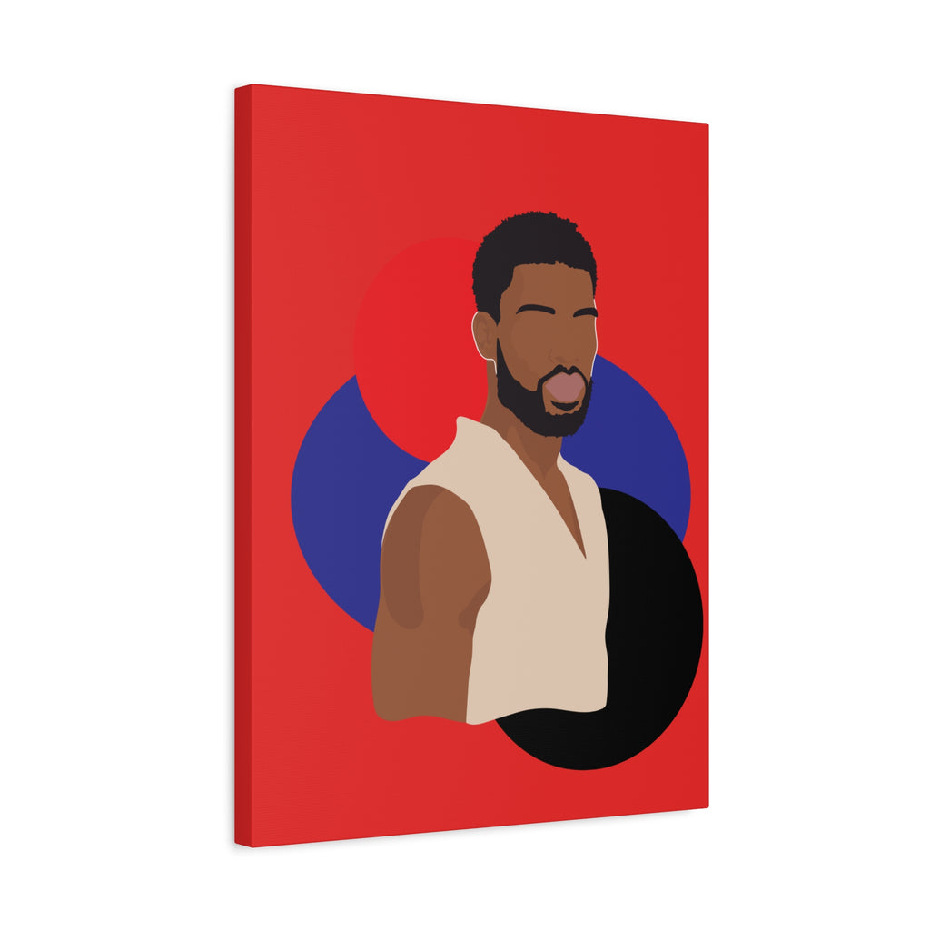 Minimalist Afro Male – Canvas Art