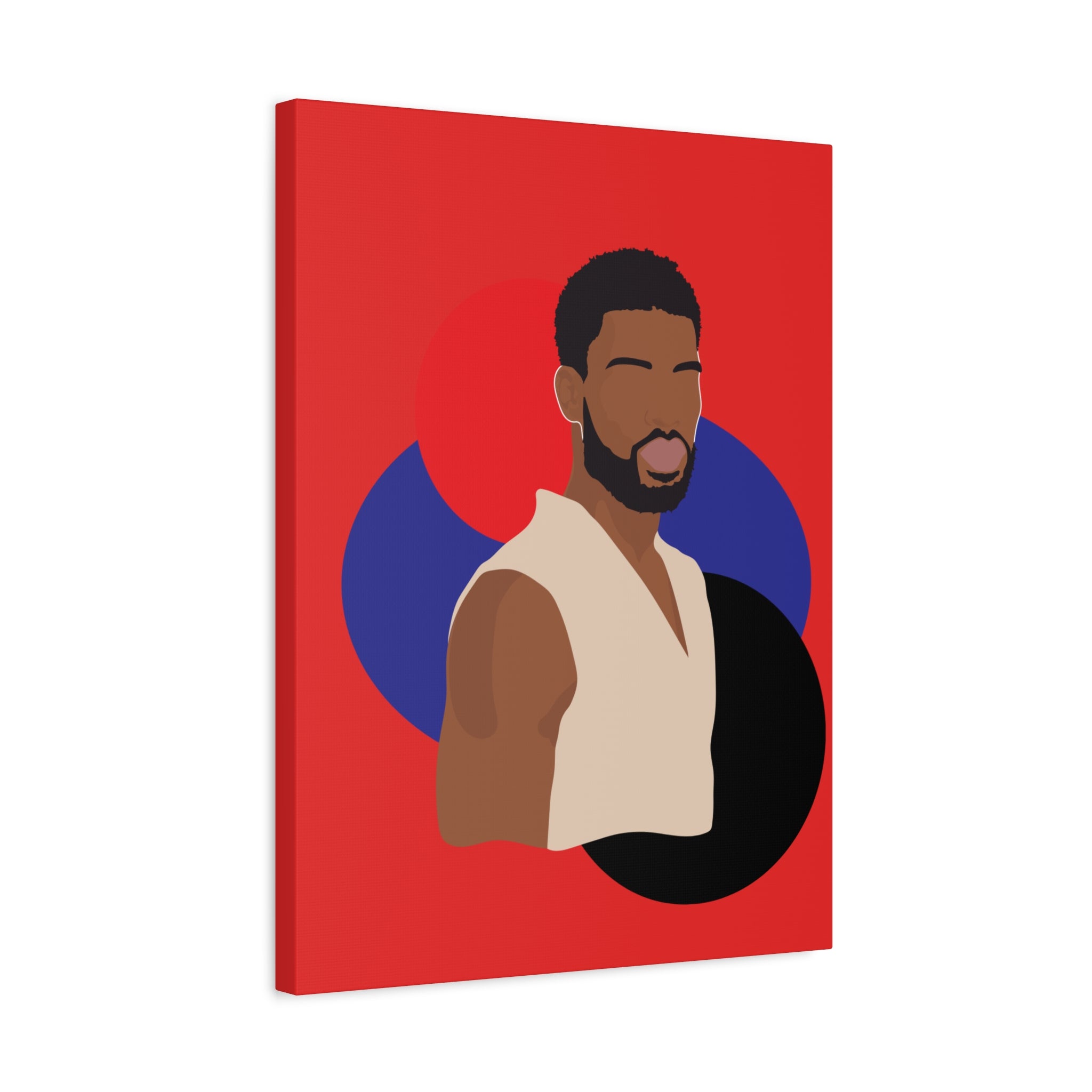 Minimalist Afro Male – Canvas Art