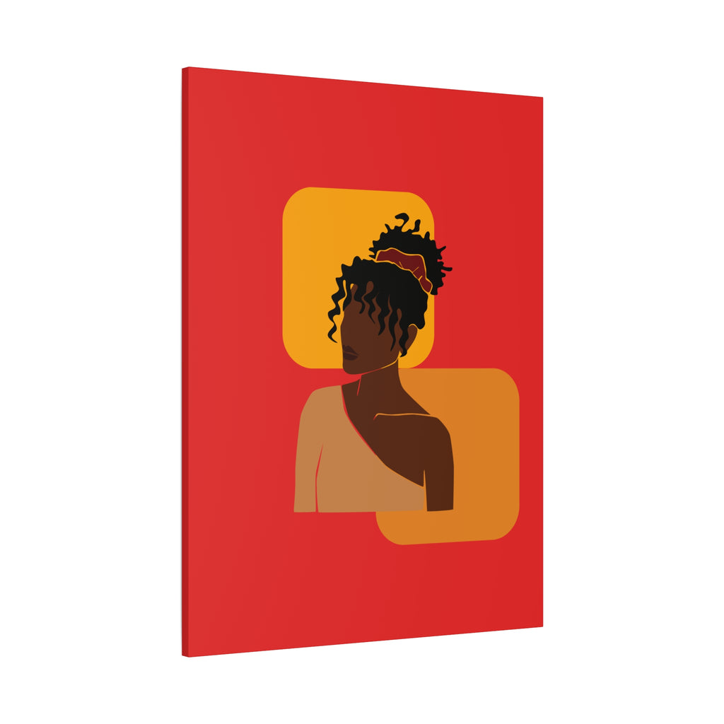 Afrocentric Black Woman - Canvas Art