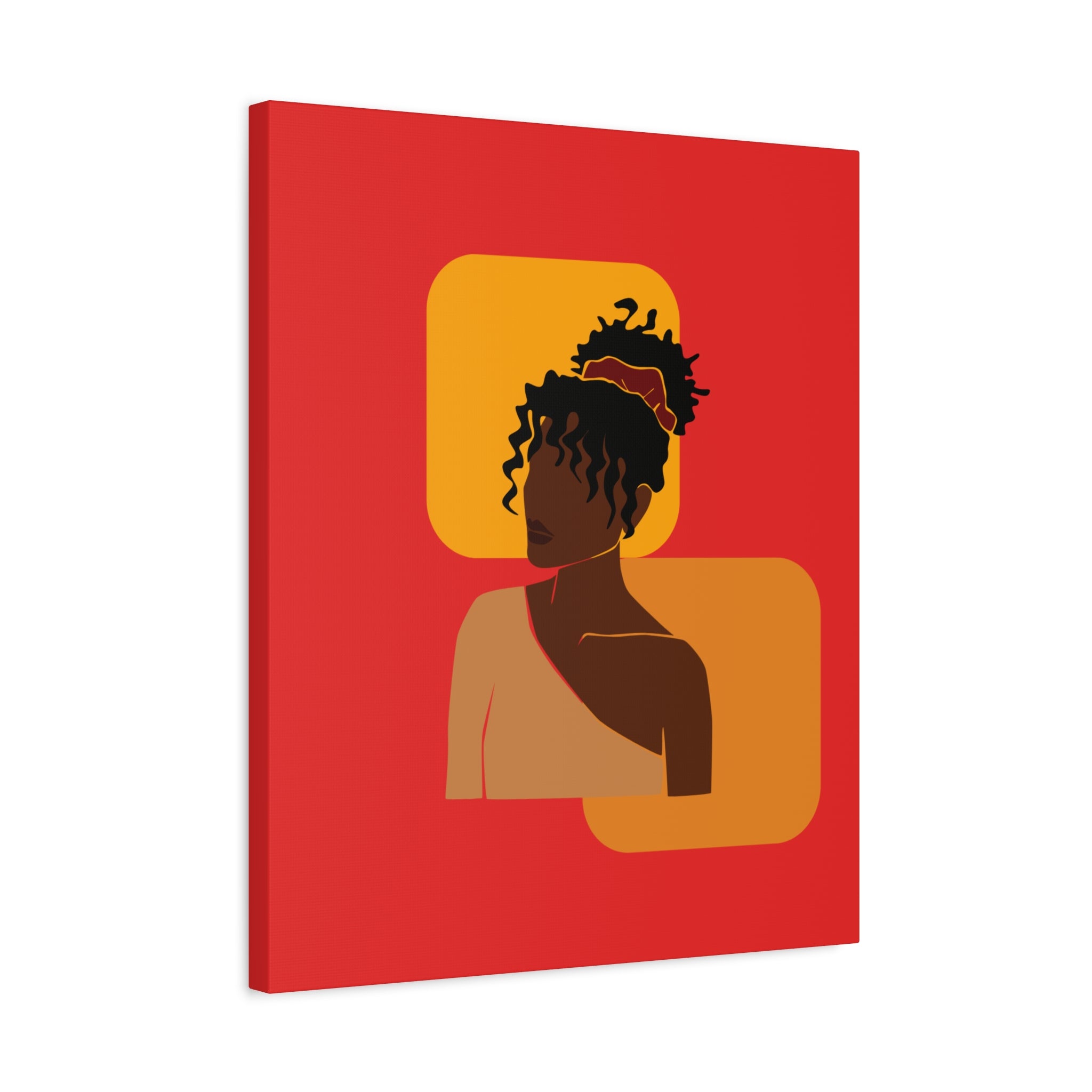 Afrocentric Black Woman - Canvas Art
