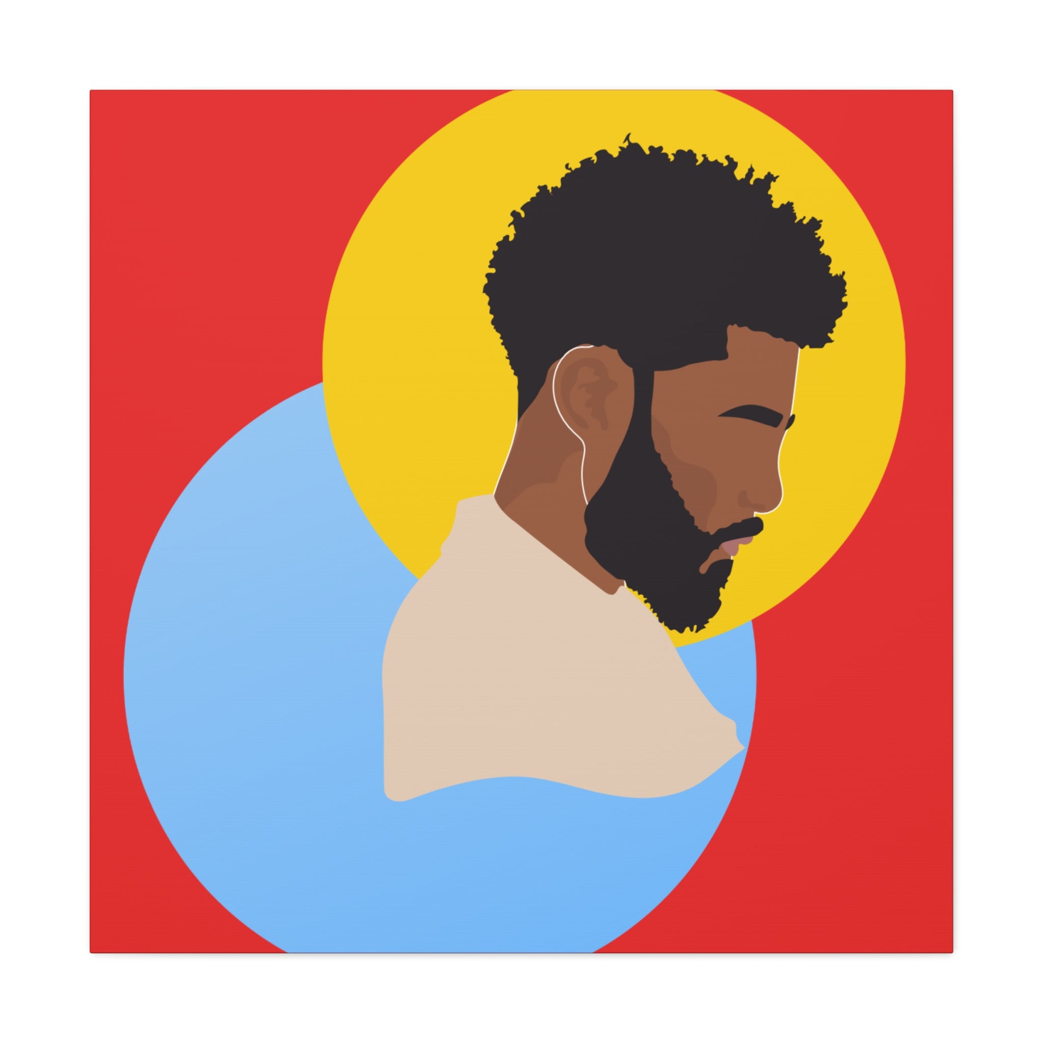 Male Silhouette — Canvas Art