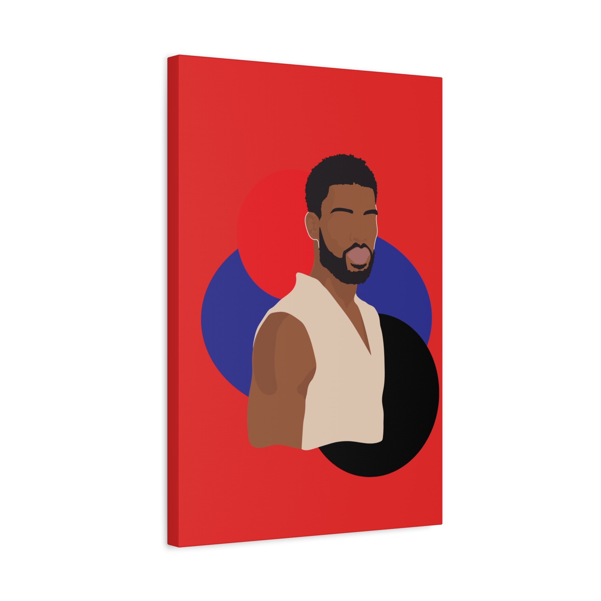 Minimalist Afro Male – Canvas Art