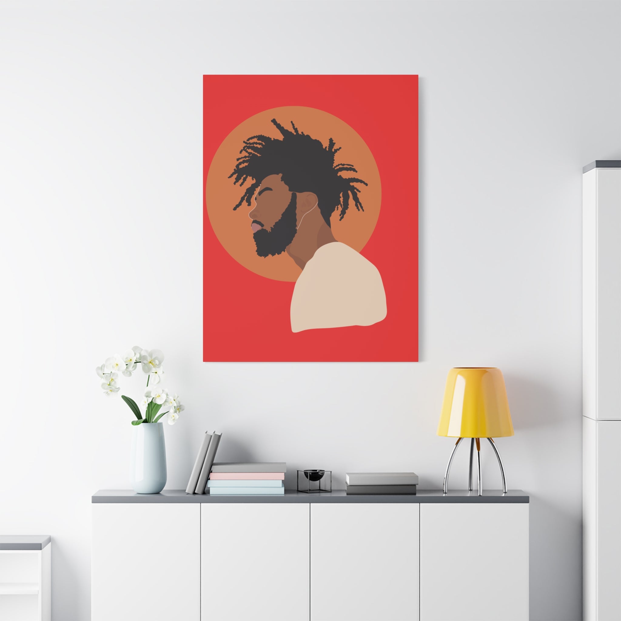 Male with Brown Sun — Canvas Art