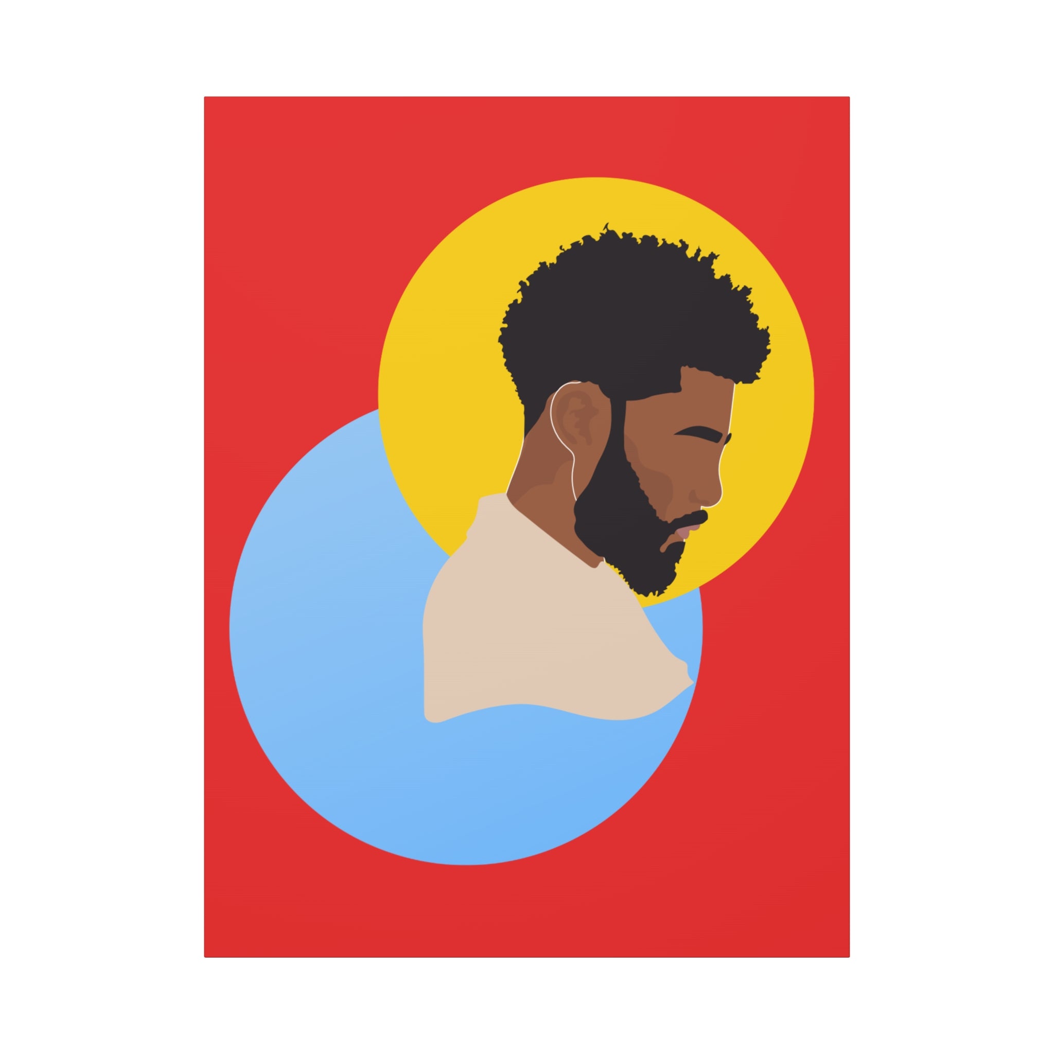 Male Silhouette — Canvas Art