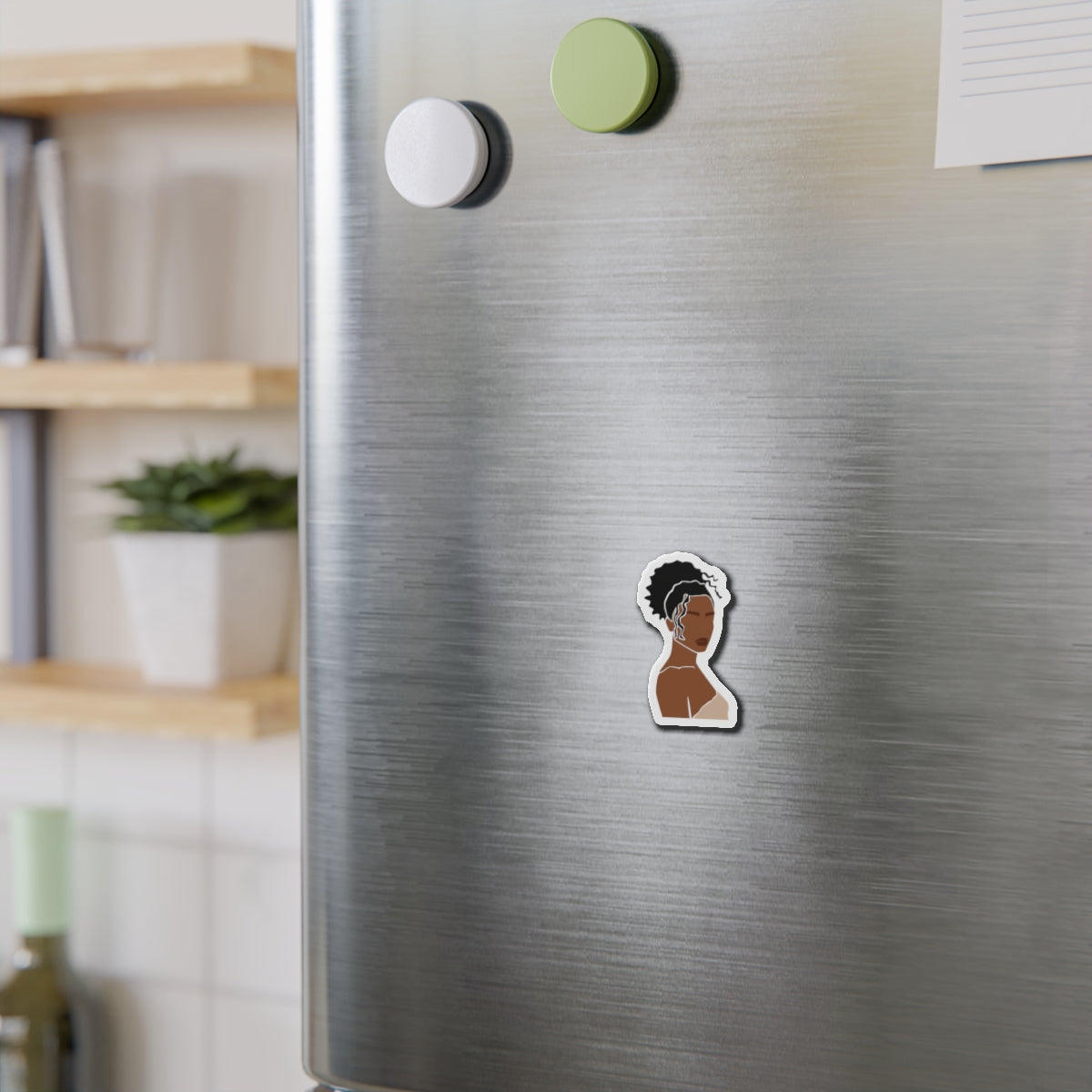 Minimal Brown Skin Woman — Magnet