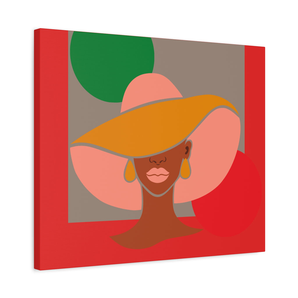 Hat Woman — Canvas Art