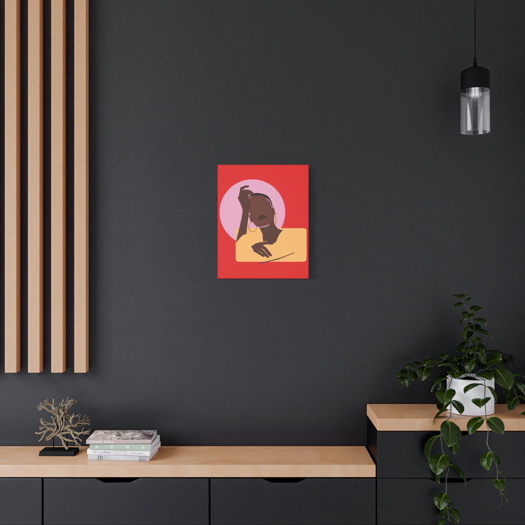 Abstract Afrocentric Portrait - Canvas Art