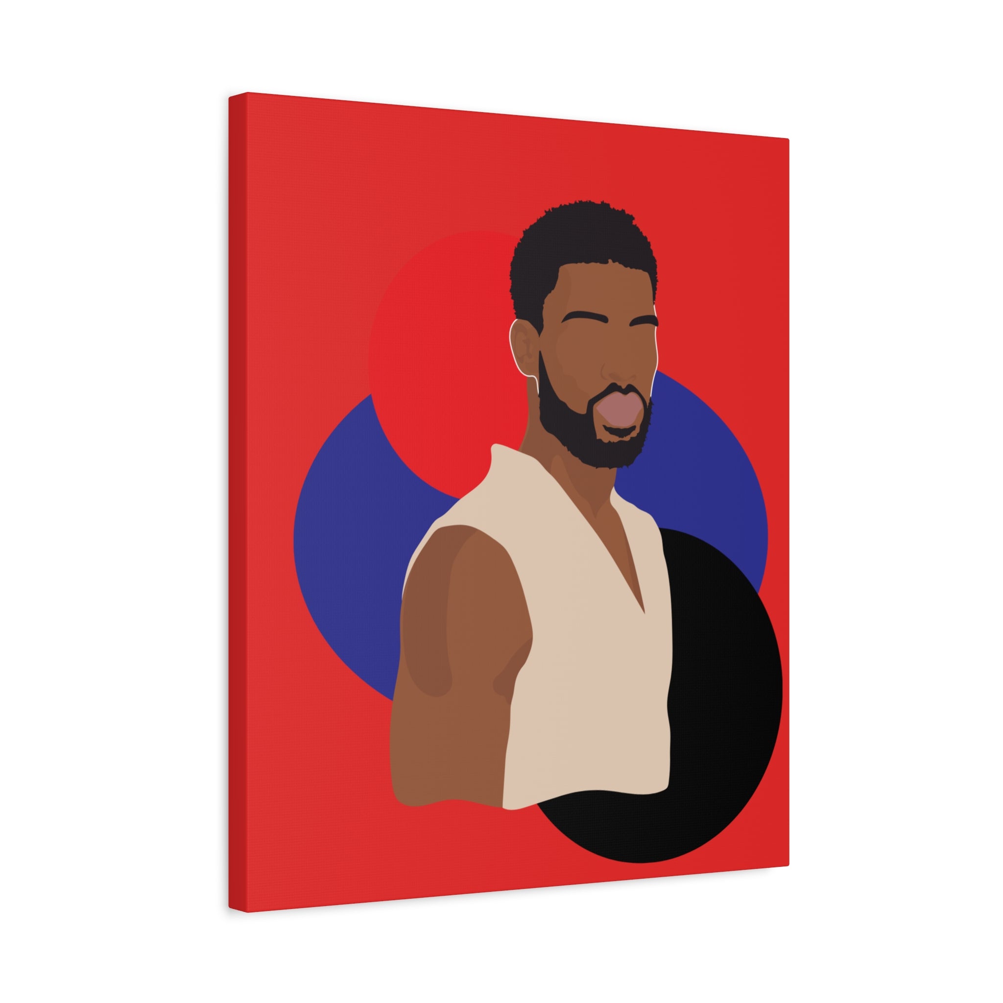 Minimalist Afro Male – Canvas Art