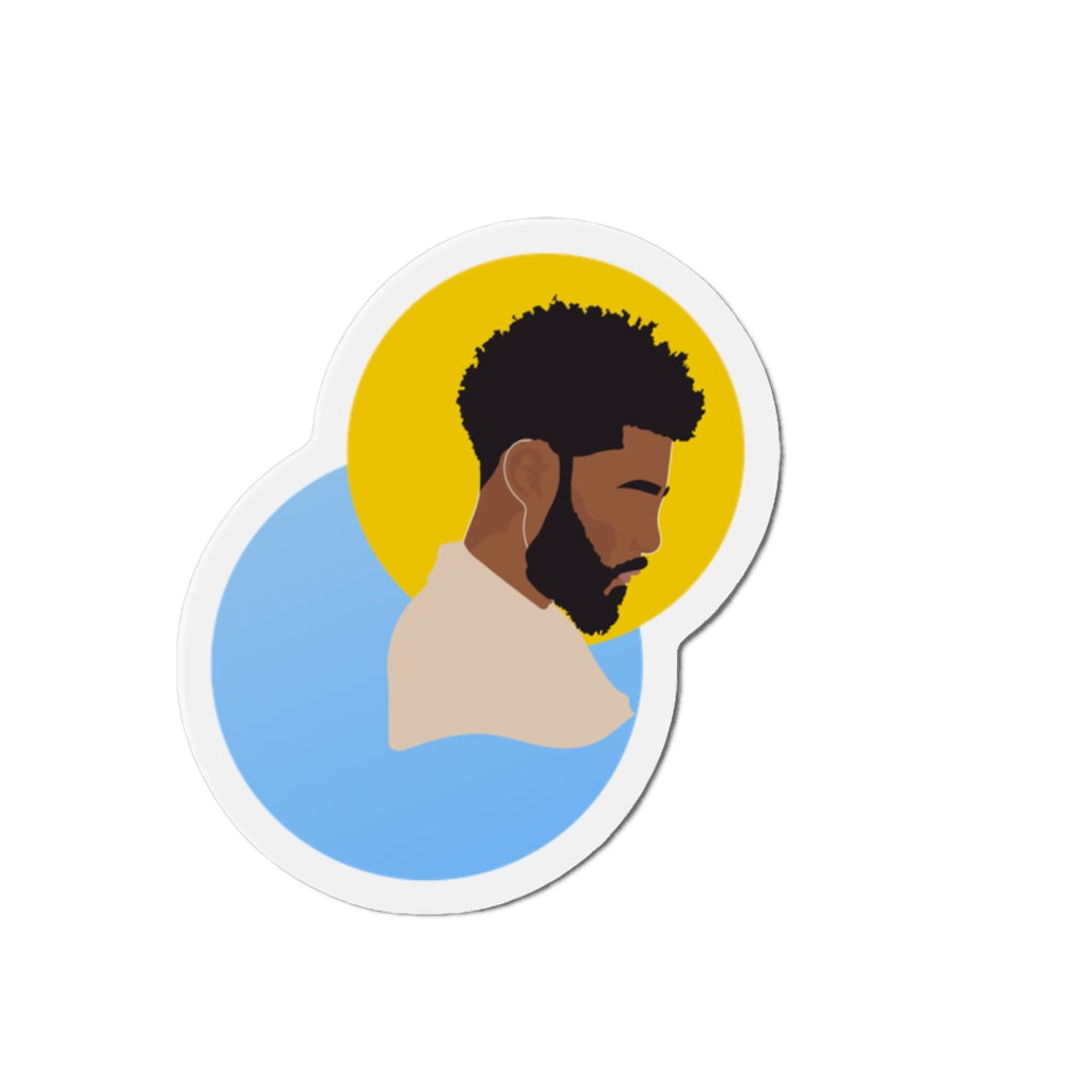 Afro-Textured Hair, Sun Halo Male — Magnet