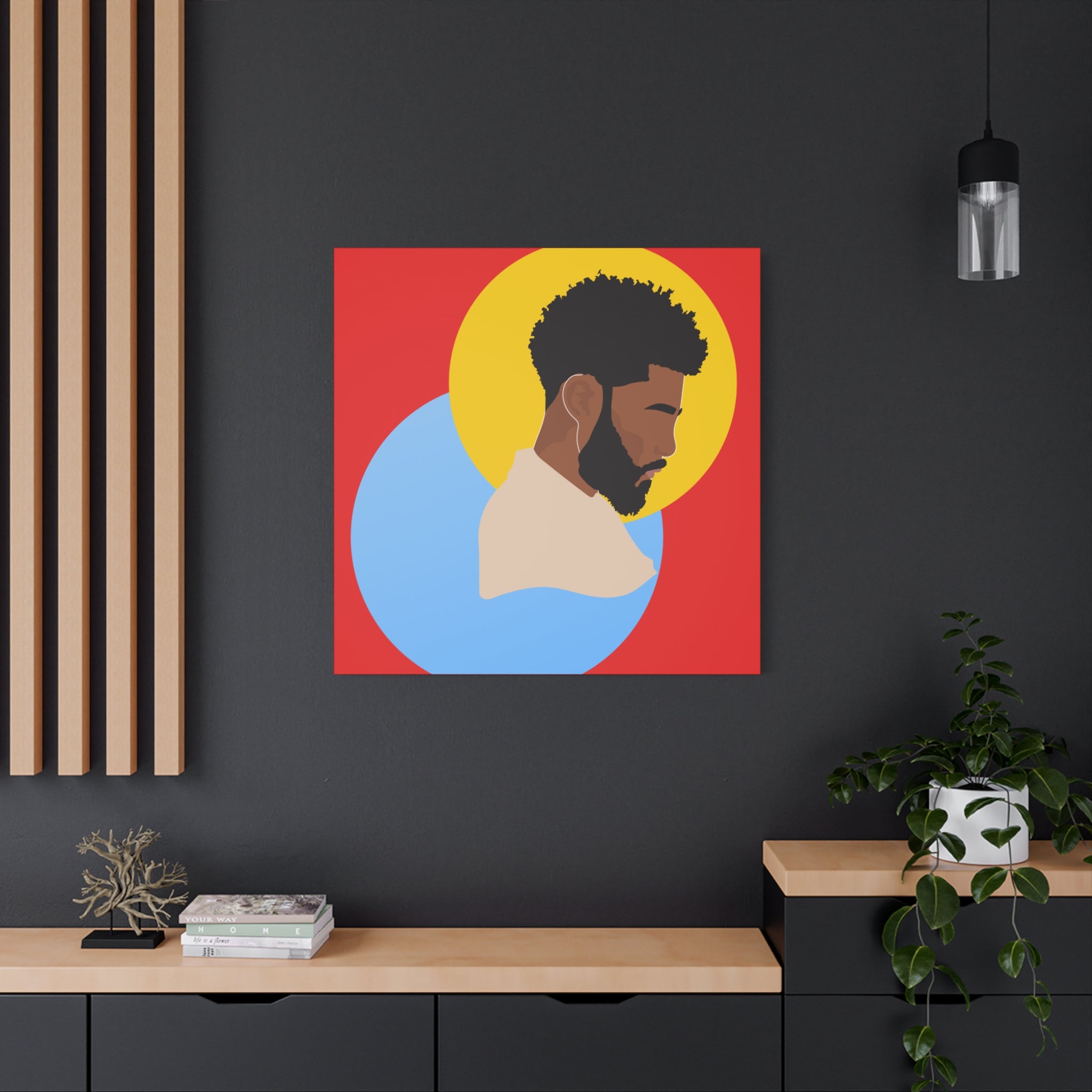 Male Silhouette — Canvas Art