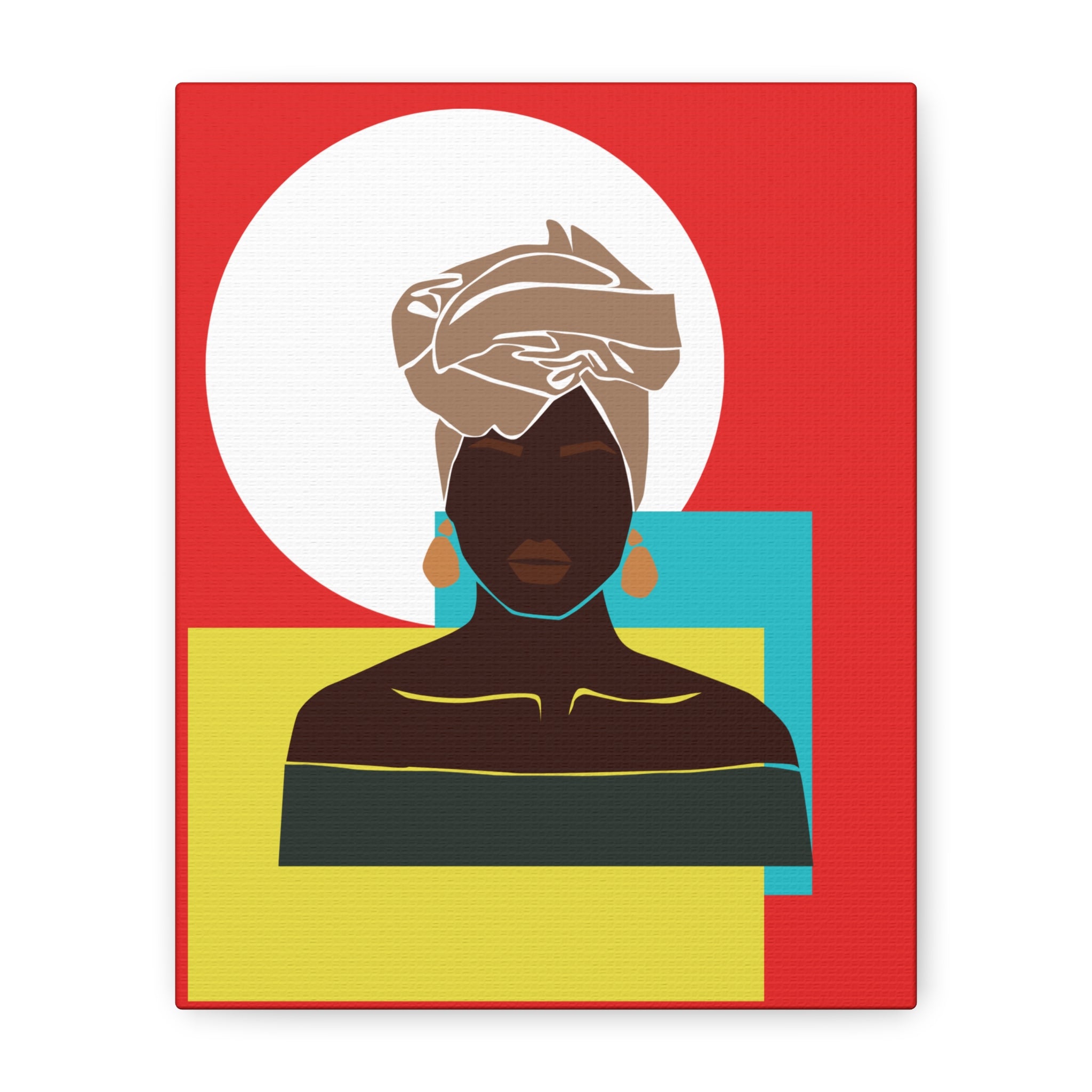 Headwrap Woman — Canvas Art
