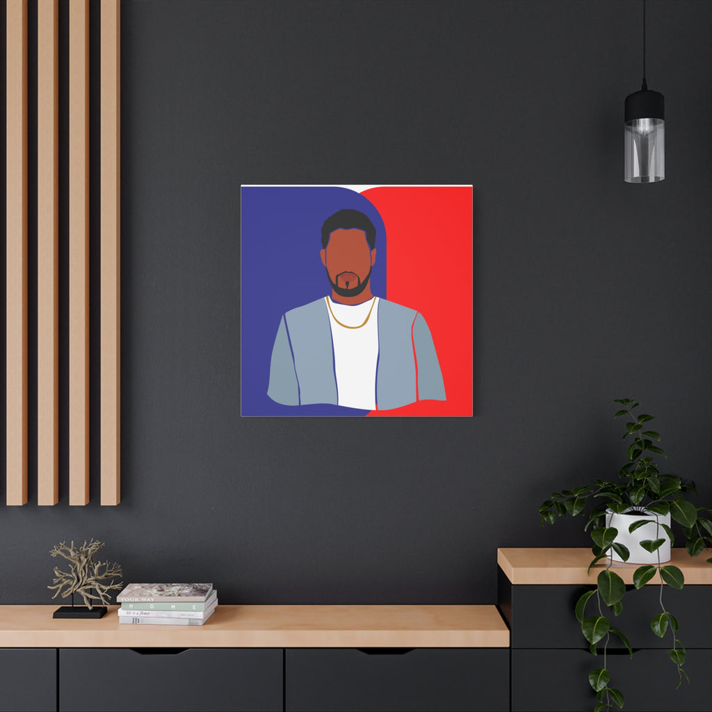 Abstract Male Figure - Canvas Art