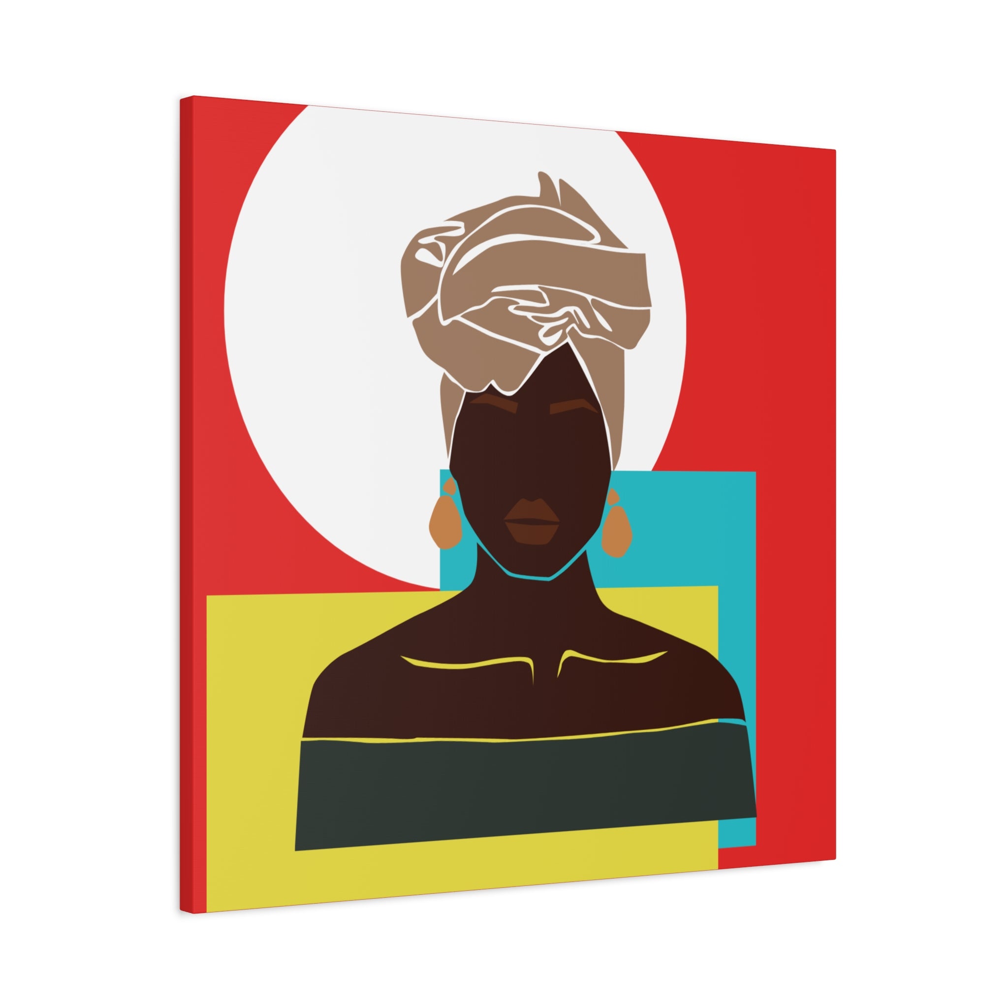 Headwrap Woman — Canvas Art