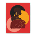 Bold Woman with Circles  –Canvas Art