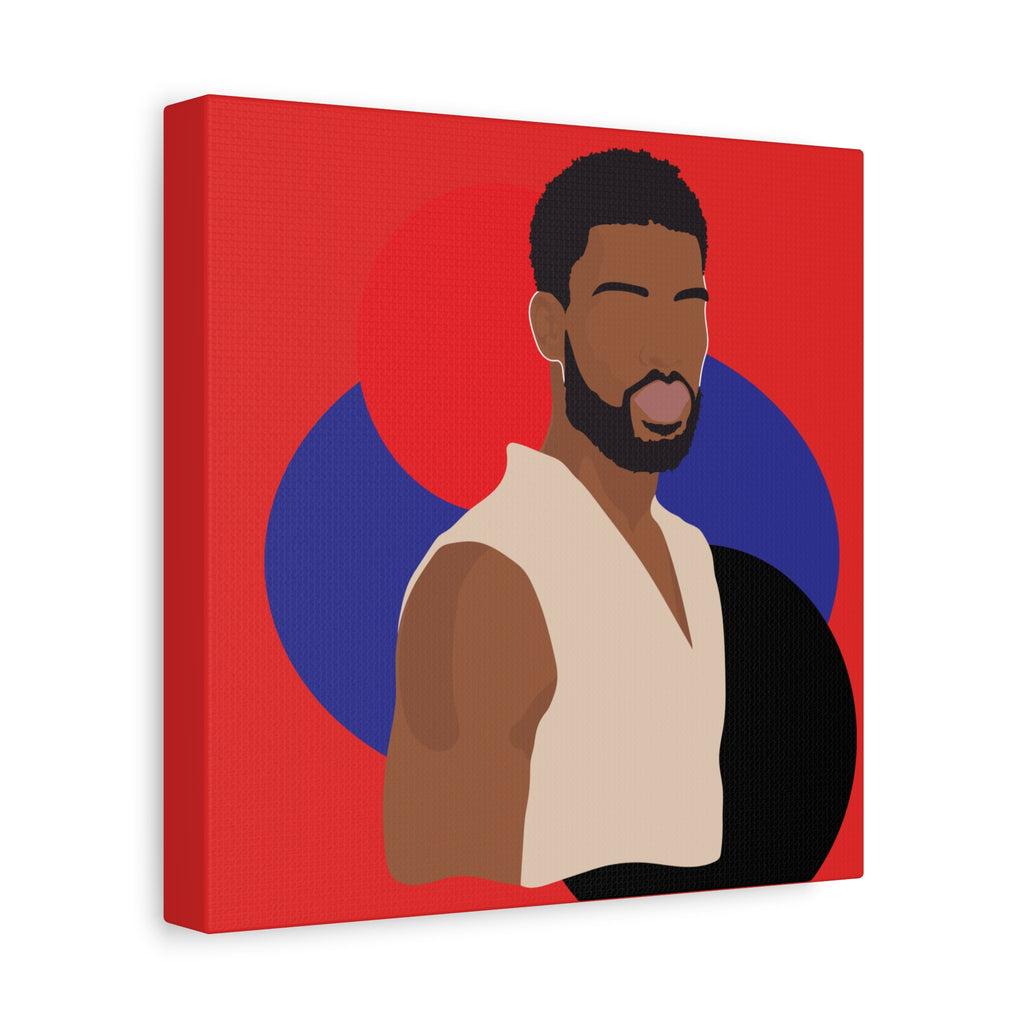 Minimalist Afro Male – Canvas Art