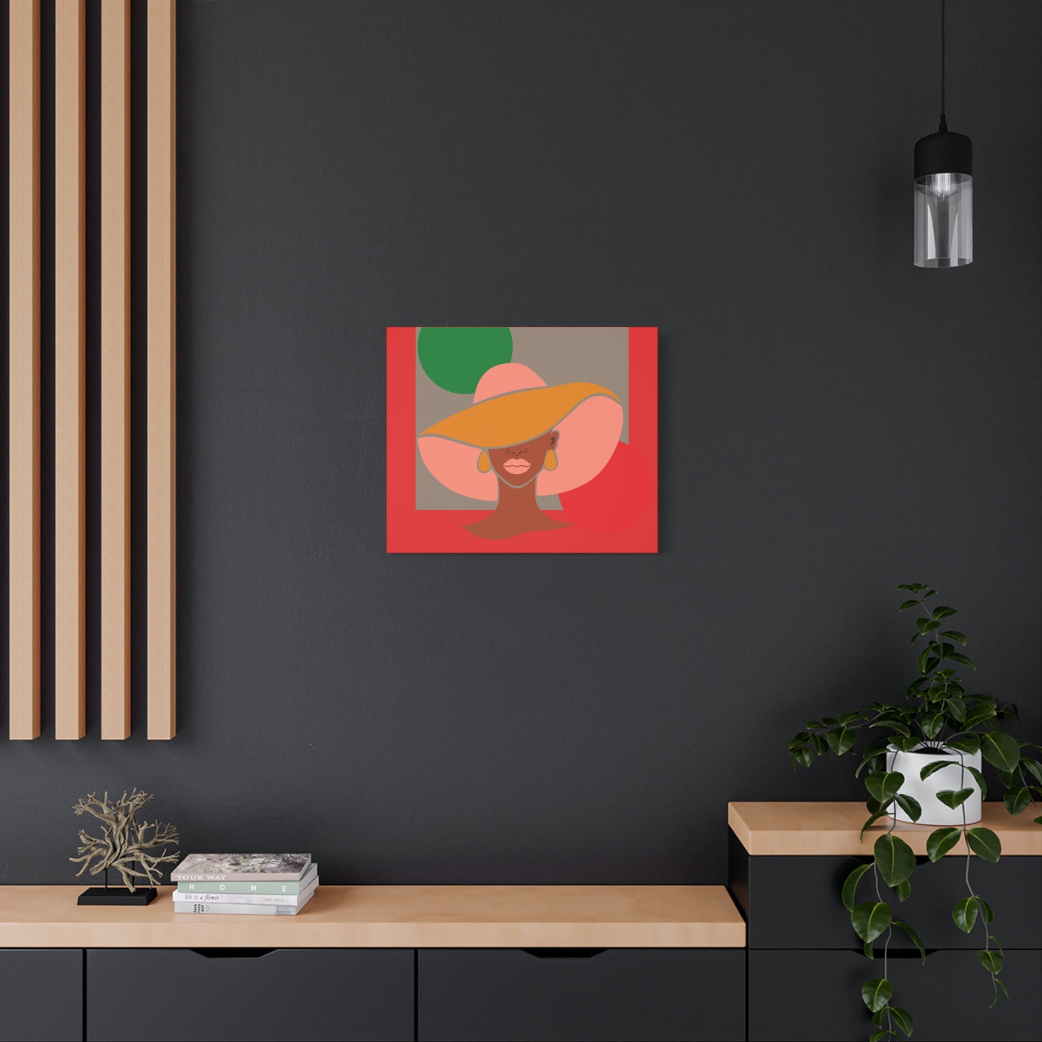Hat Woman — Canvas Art