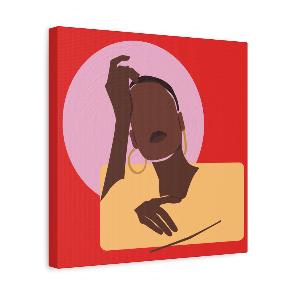 Abstract Afrocentric Portrait - Canvas Art