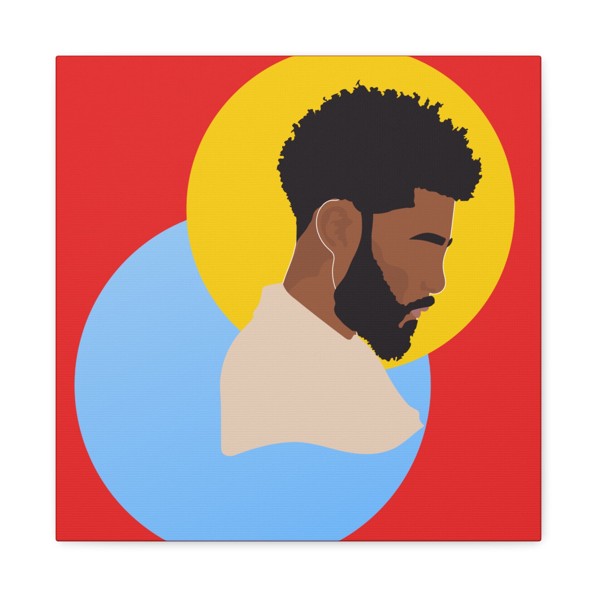 Male Silhouette — Canvas Art
