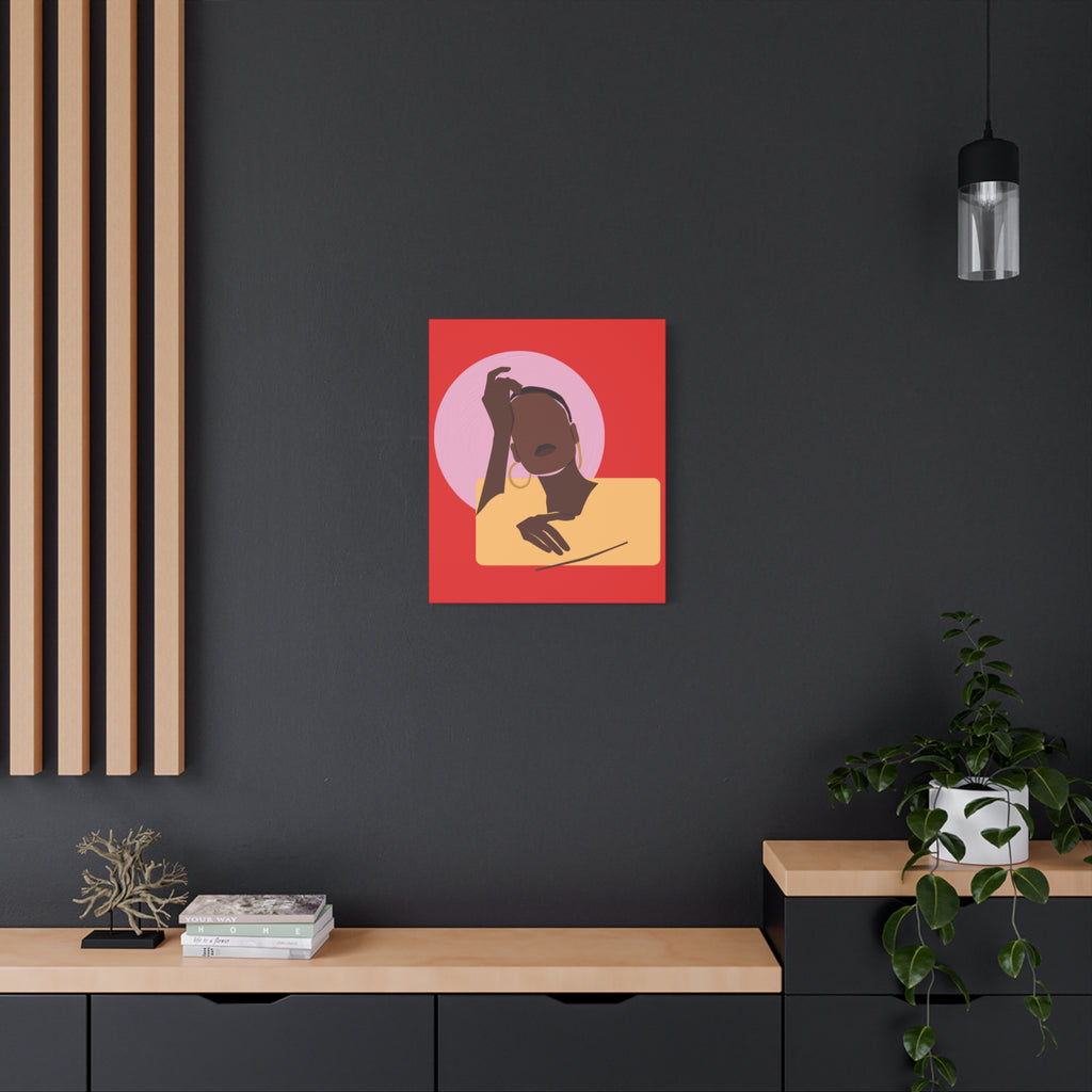 Abstract Afrocentric Portrait - Canvas Art