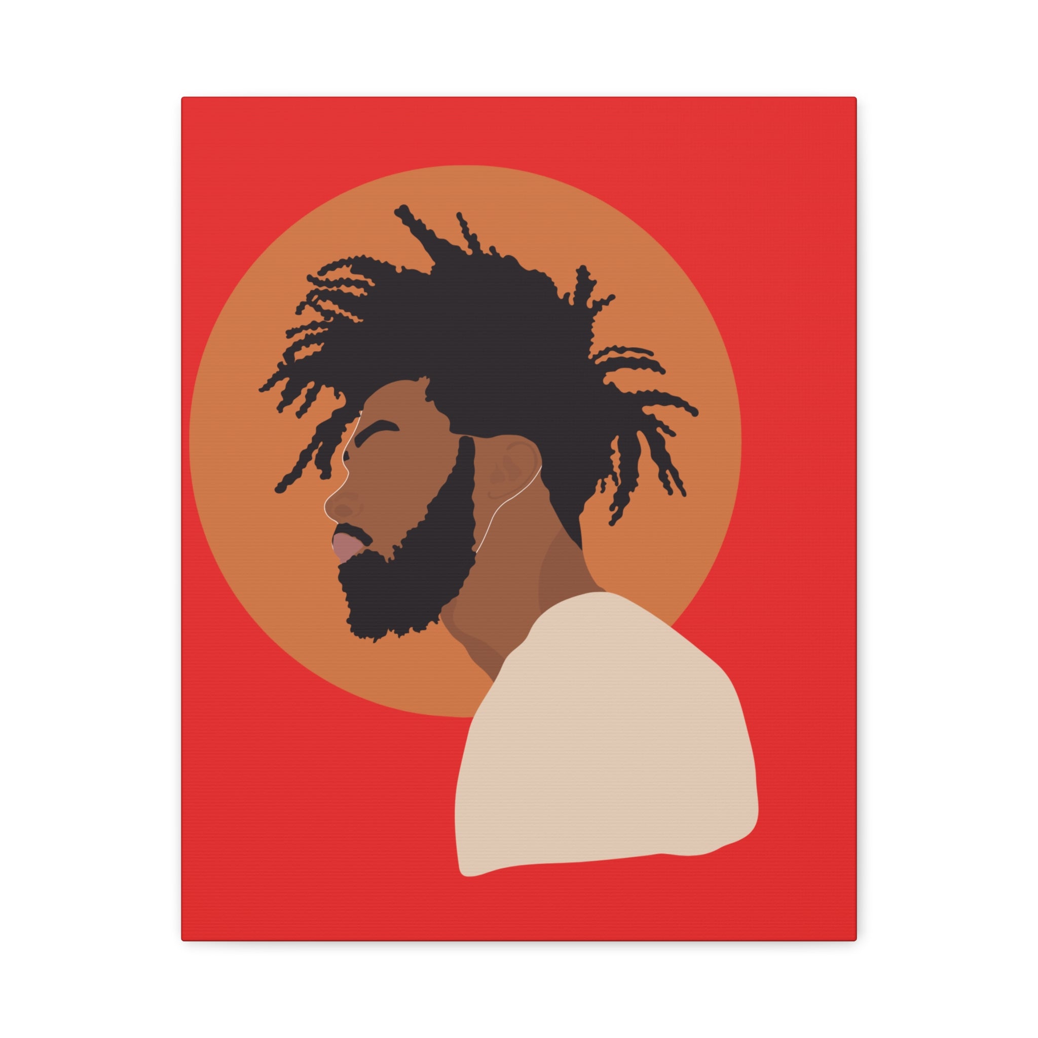 Male with Brown Sun — Canvas Art