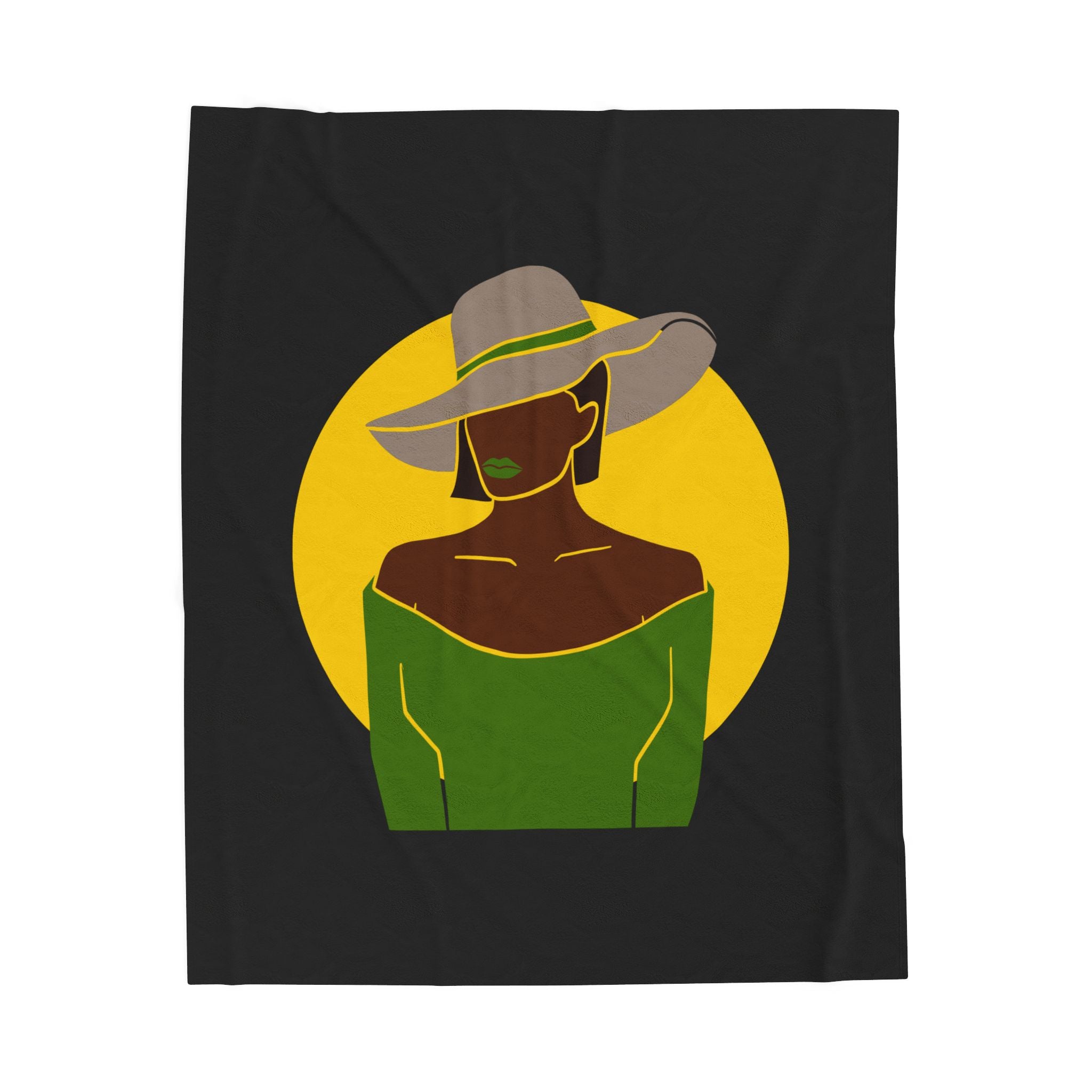 Stylish Lady Portrait — Blanket