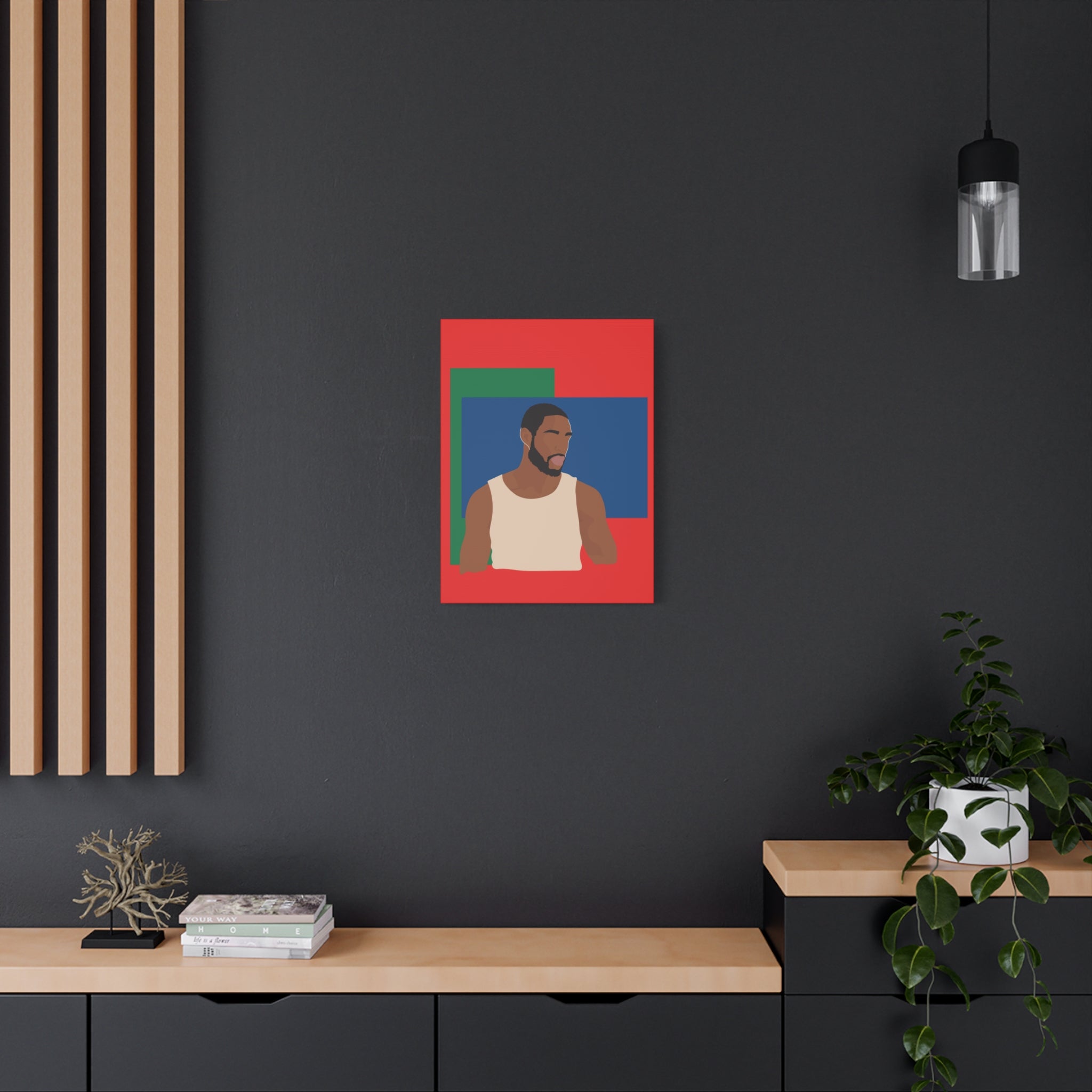 Modern Minimalist Bold Color Block -  Canvas Art