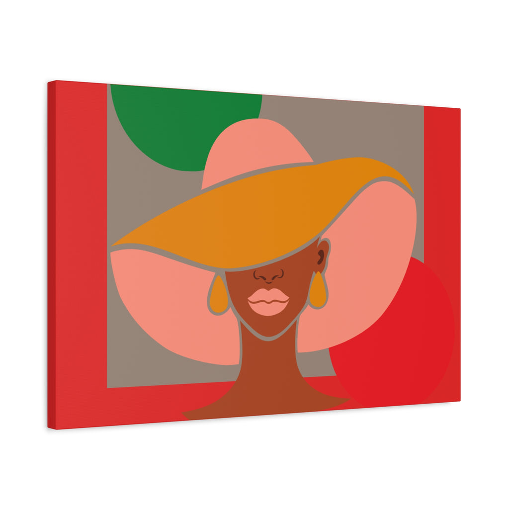 Hat Woman — Canvas Art