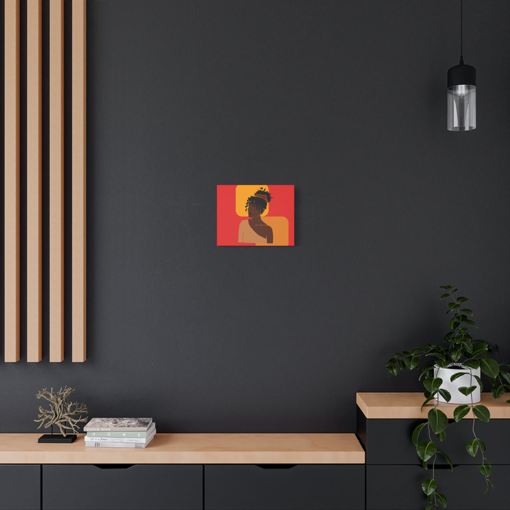 Afrocentric Black Woman - Canvas Art