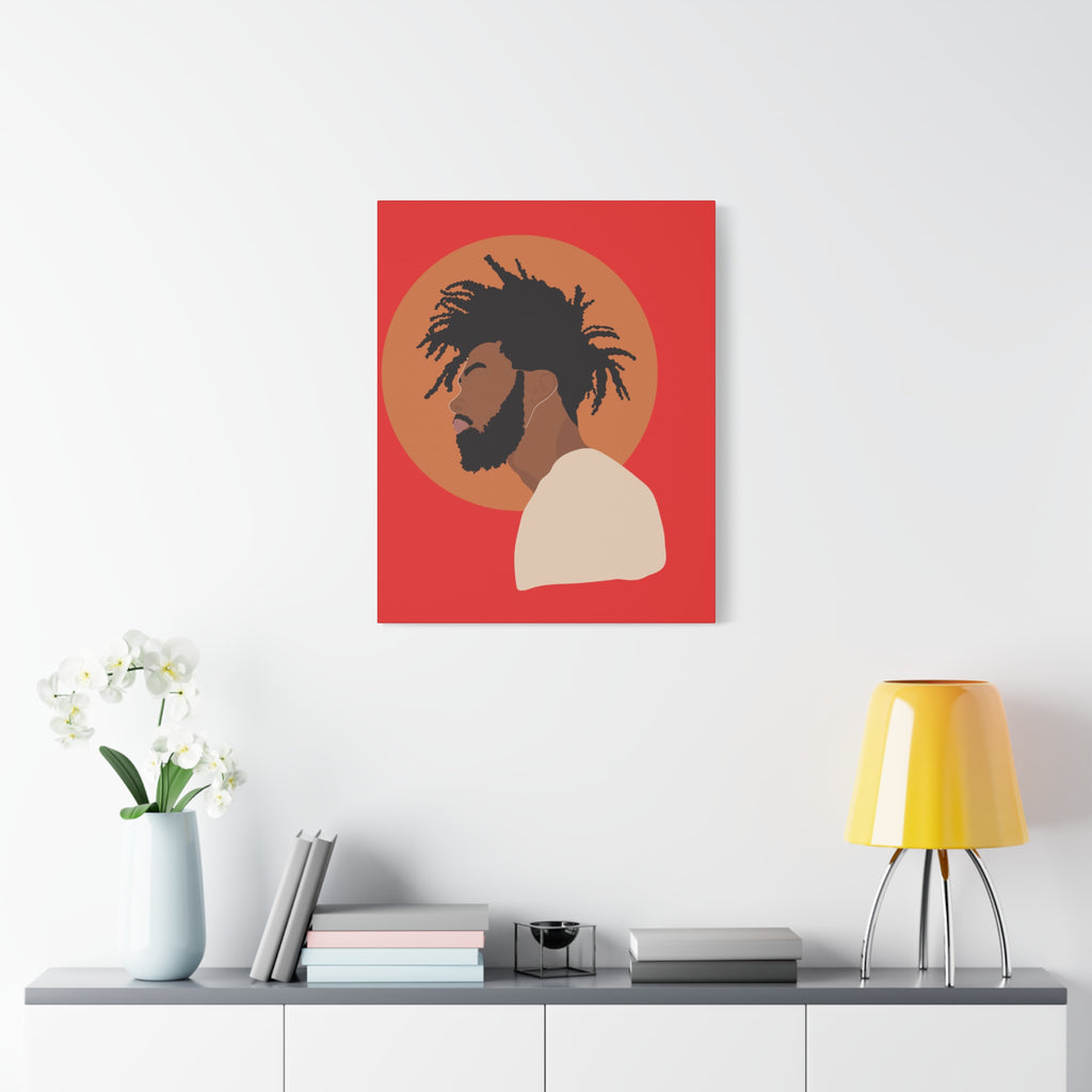 Male with Brown Sun — Canvas Art