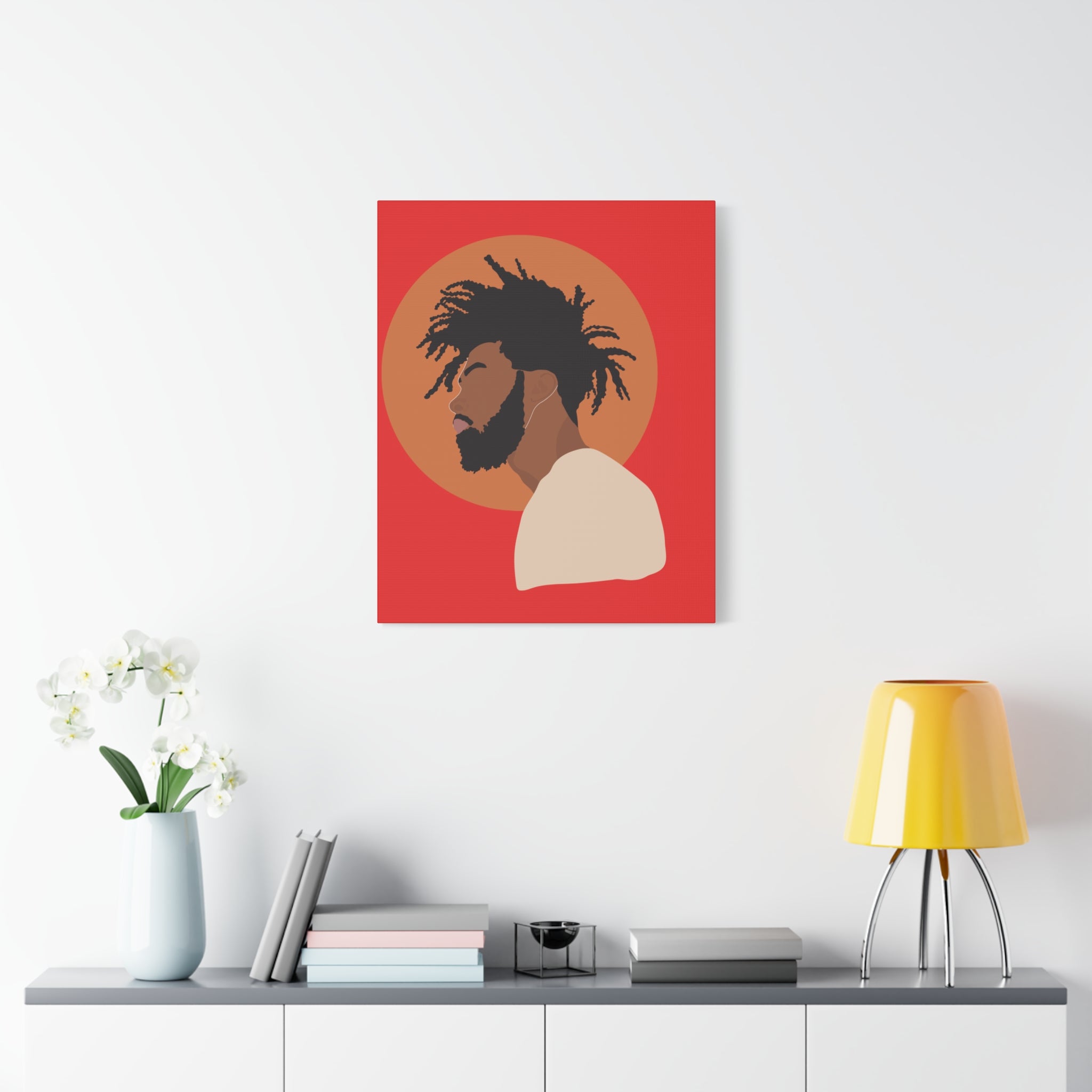 Male with Brown Sun — Canvas Art
