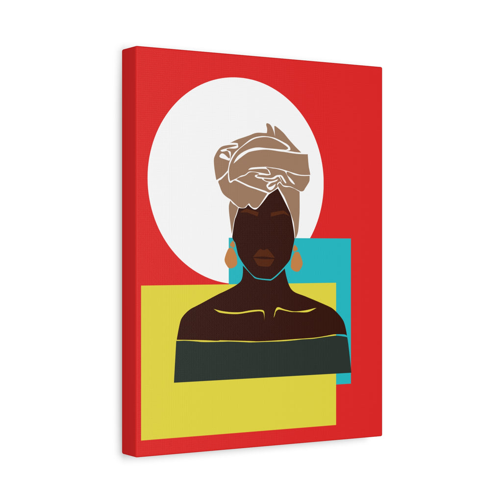Headwrap Woman — Canvas Art