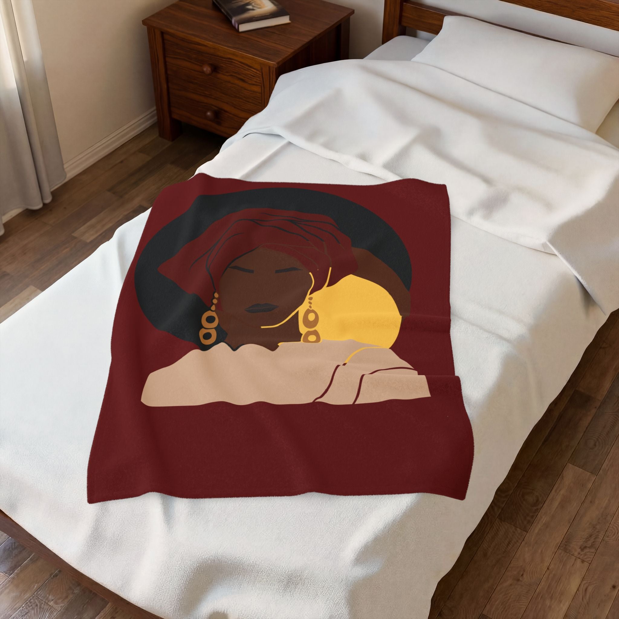 Elegant Afrocentric Woman - Blanket