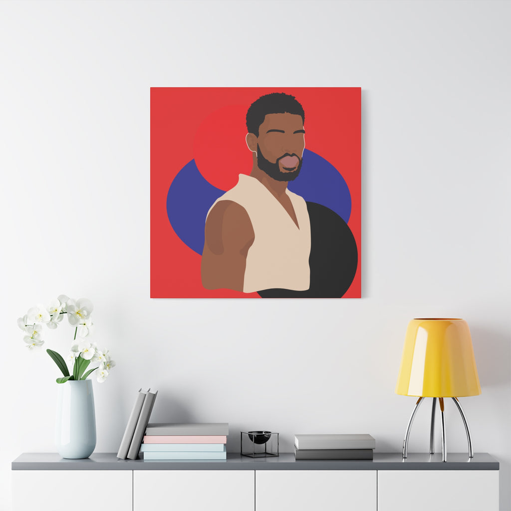 Minimalist Afro Male – Canvas Art