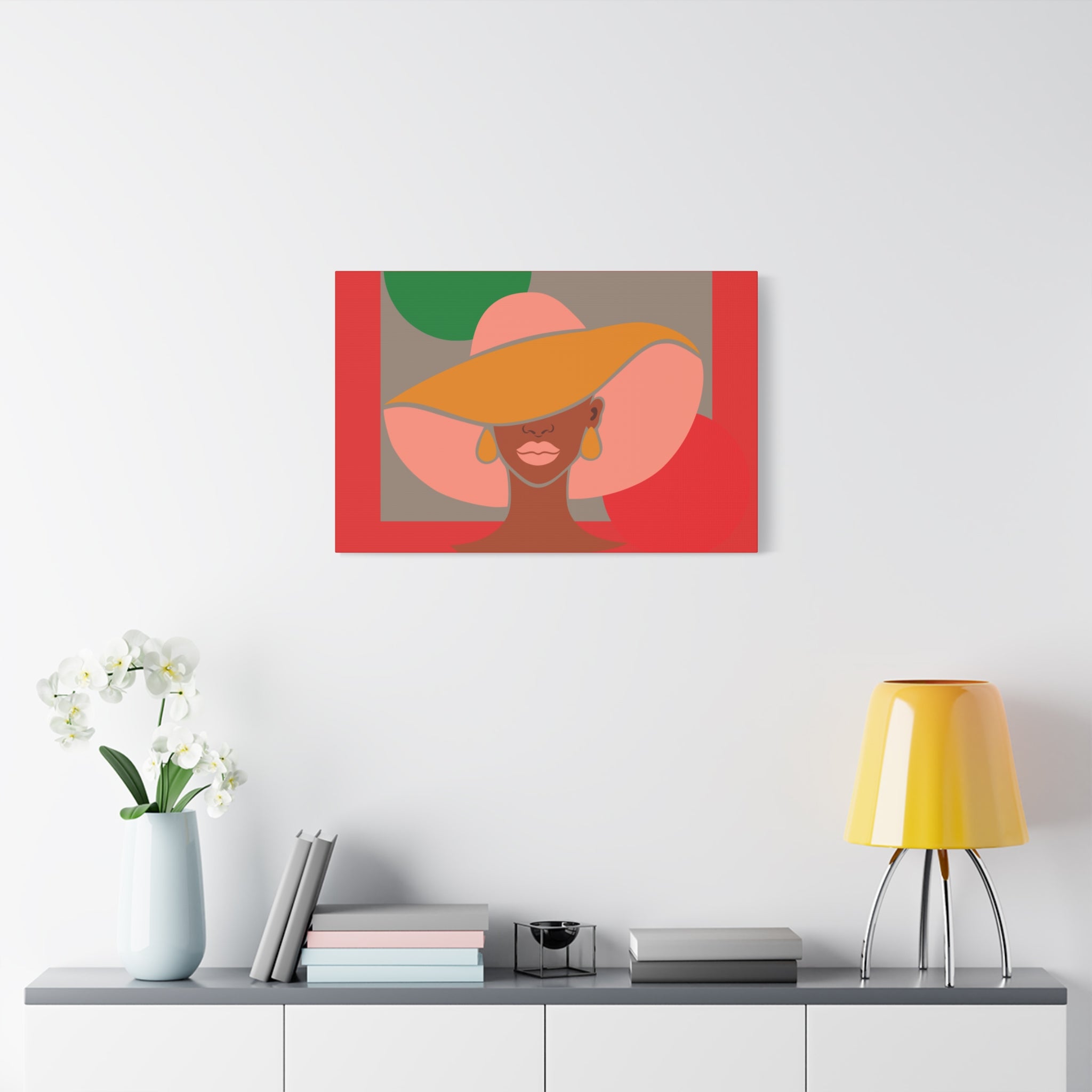 Hat Woman — Canvas Art