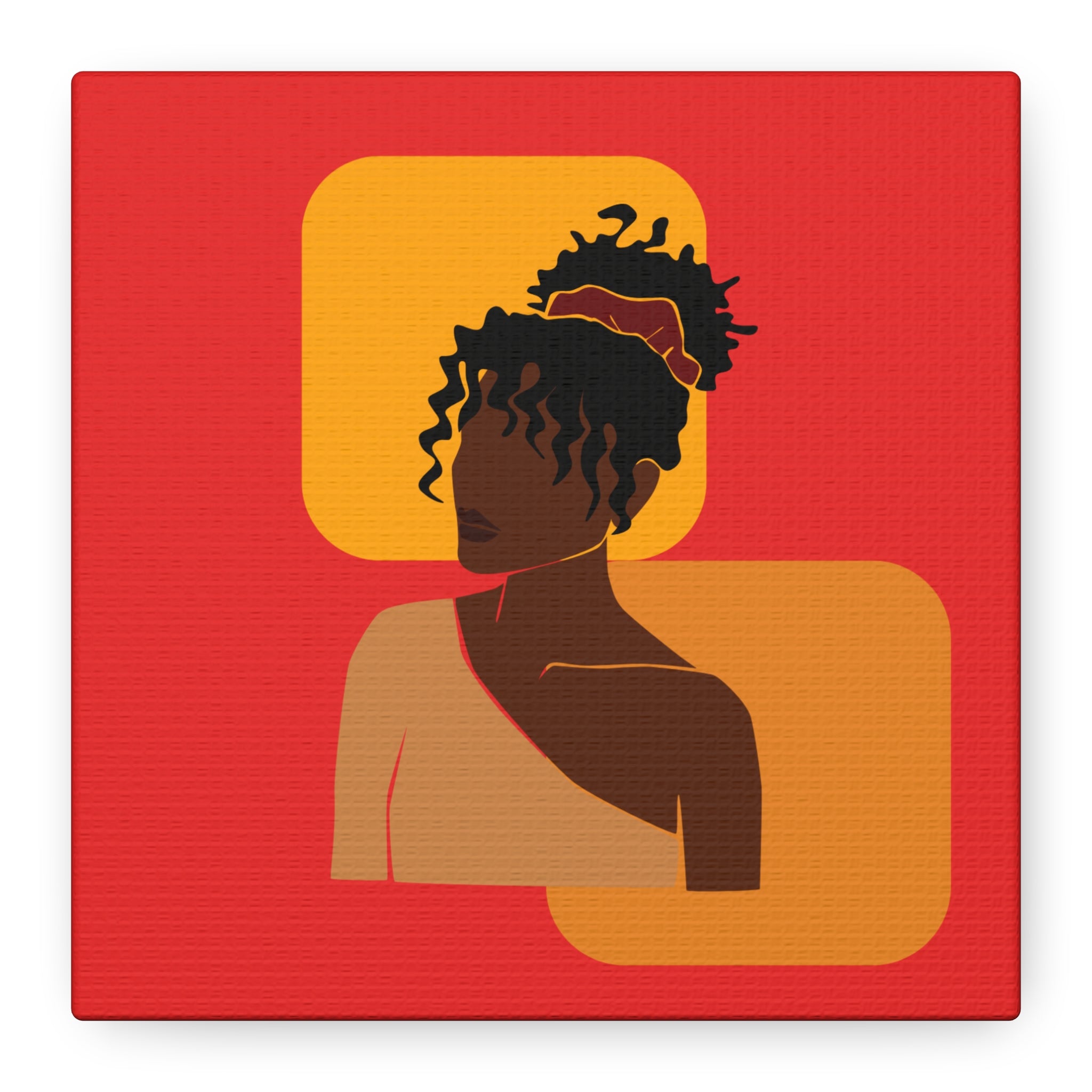 Afrocentric Black Woman - Canvas Art