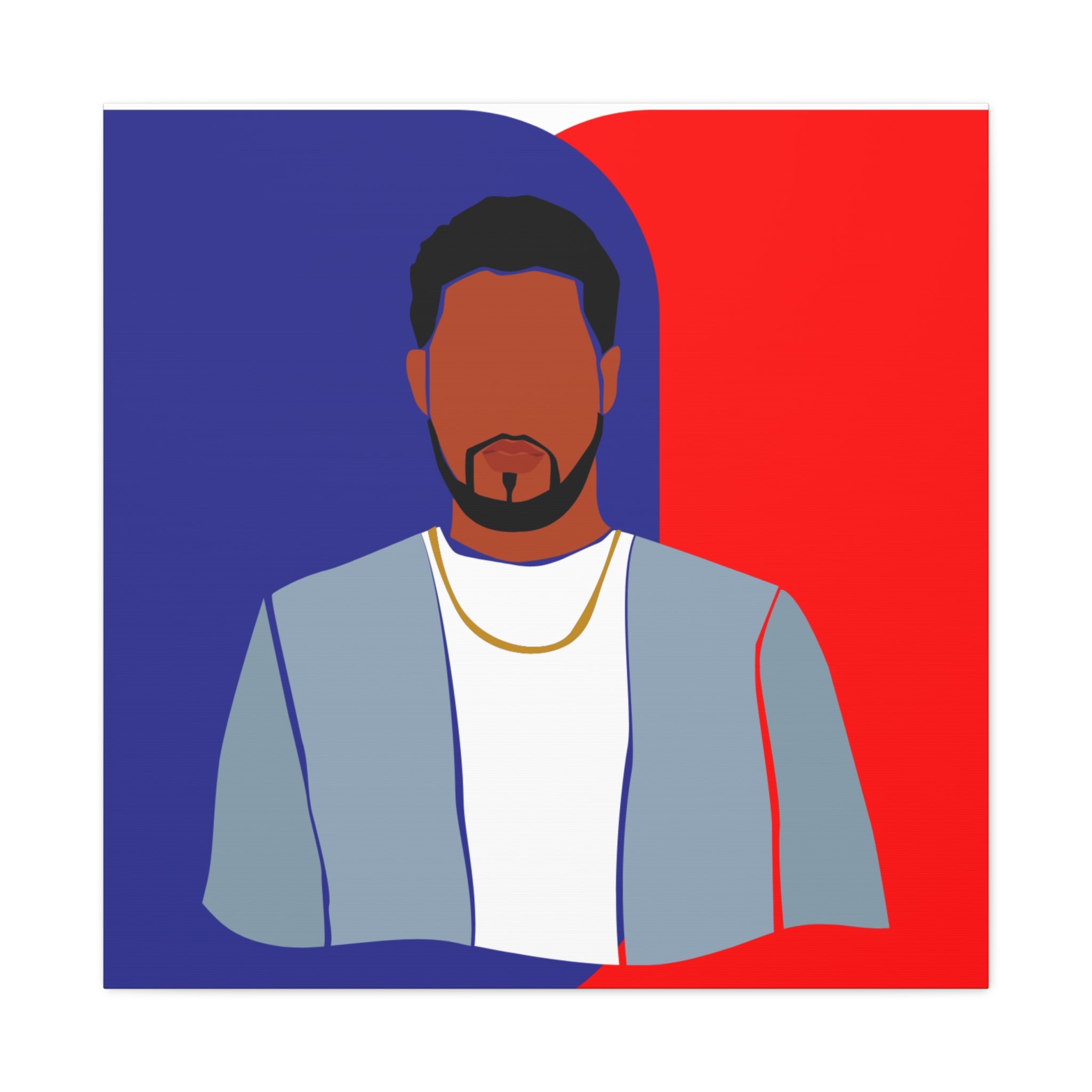 Abstract Male Figure - Canvas Art