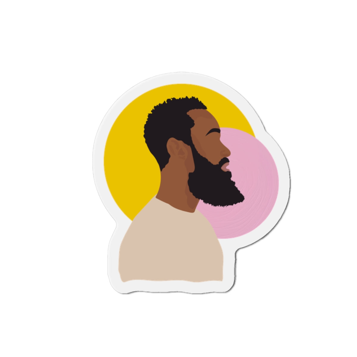Bearded Profile – Magnet
