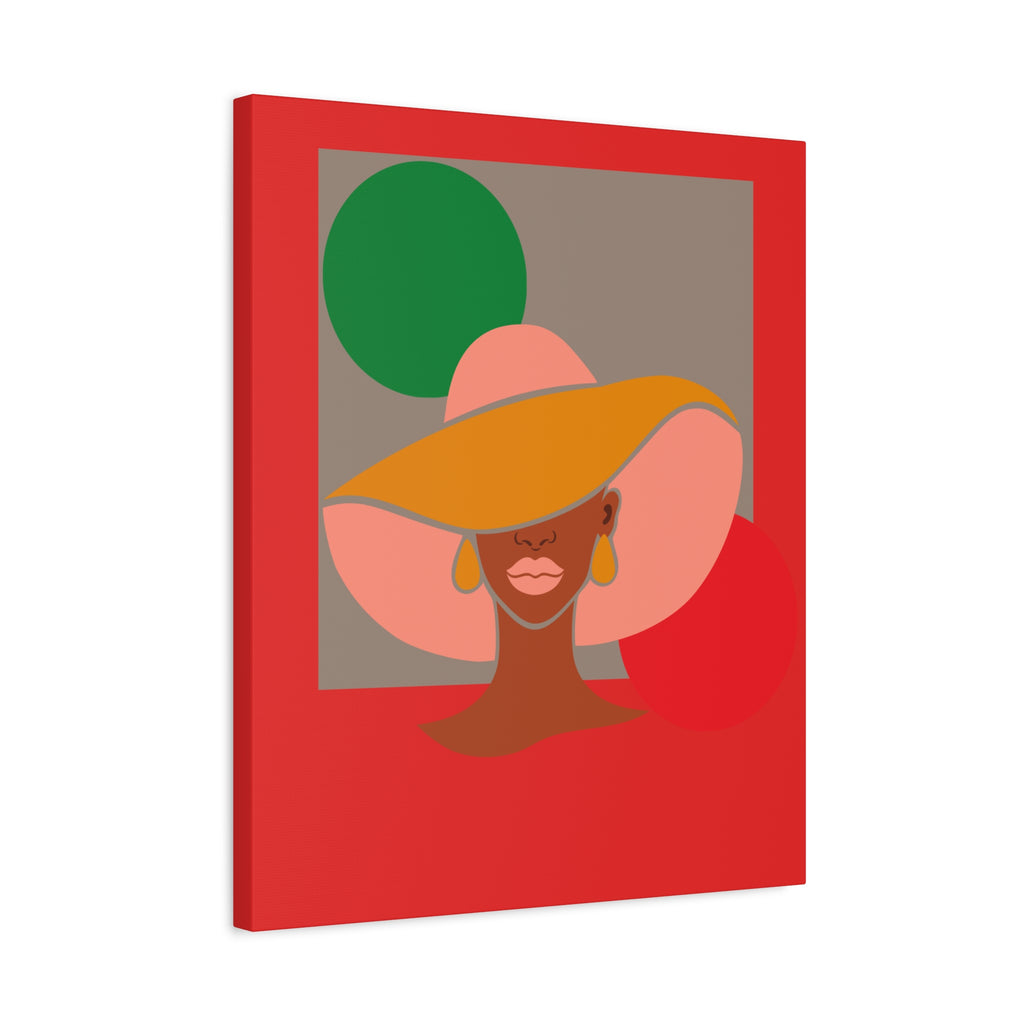 Hat Woman — Canvas Art