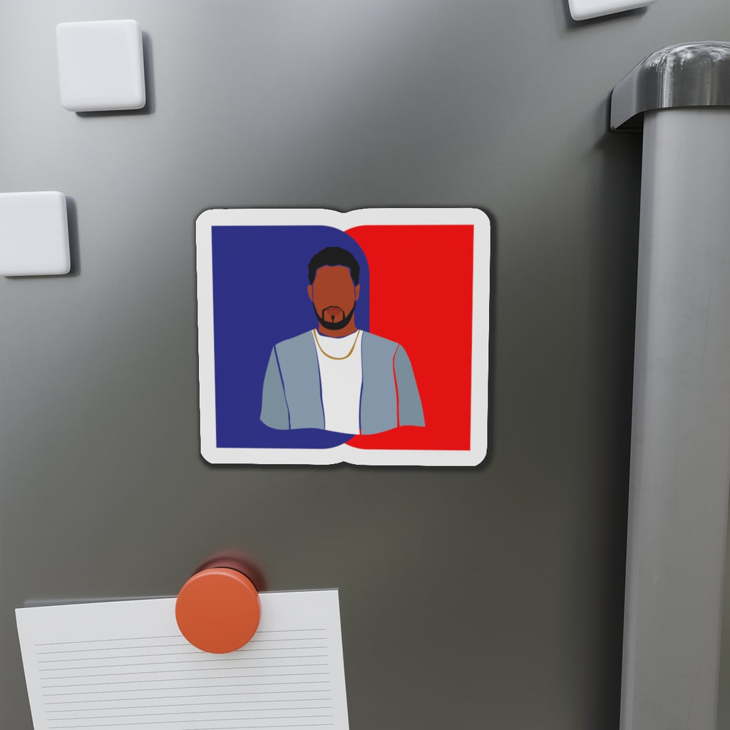Minimalist Male Blue & Red — Magnet