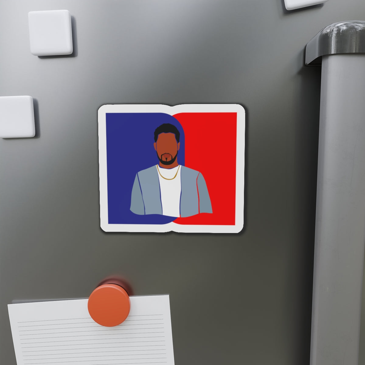 Minimalist Male Blue & Red — Magnet