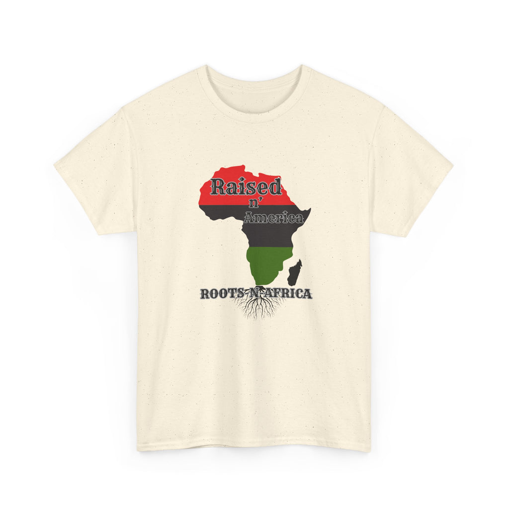 Raised in America Roots in Africa — Tee Shirt
