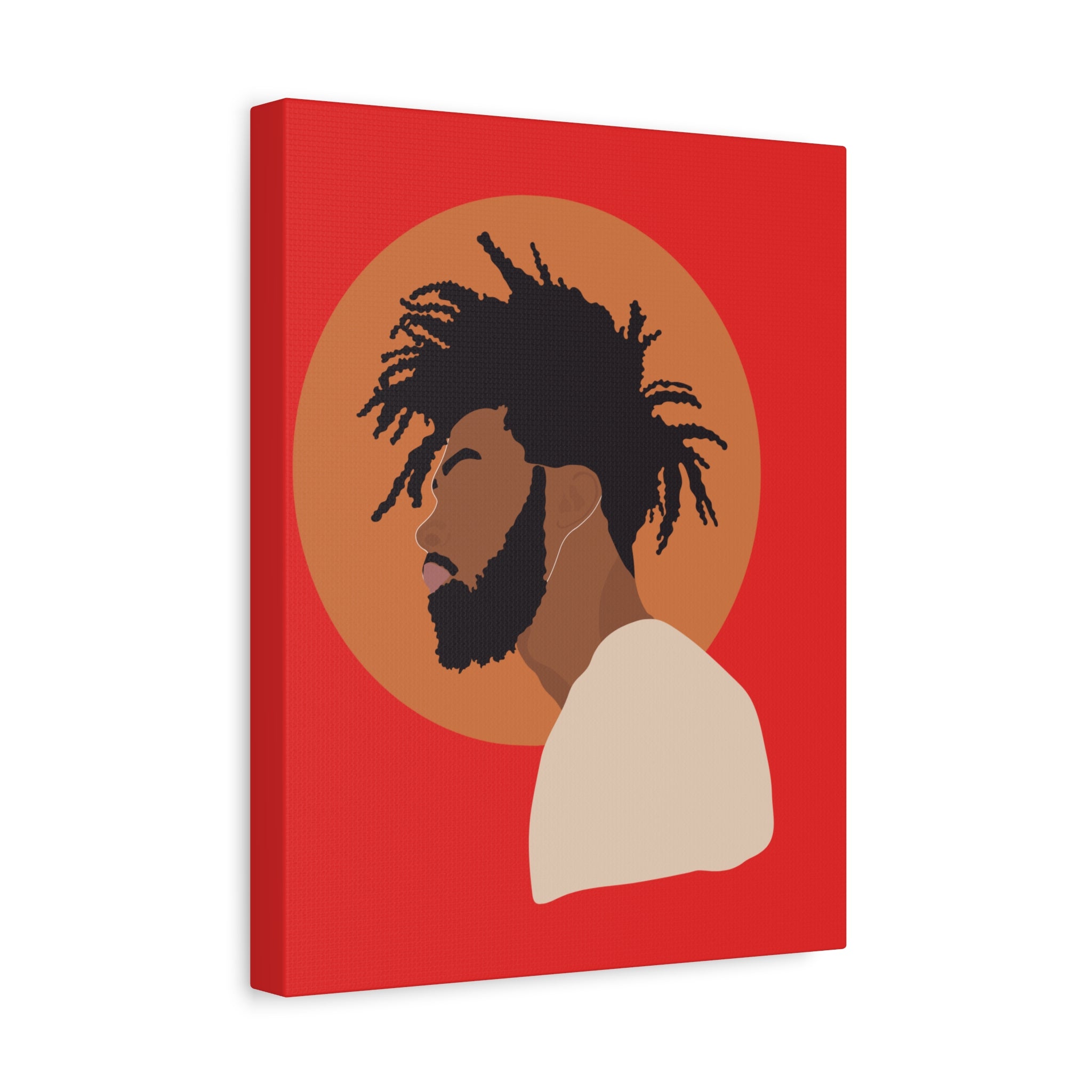Male with Brown Sun — Canvas Art