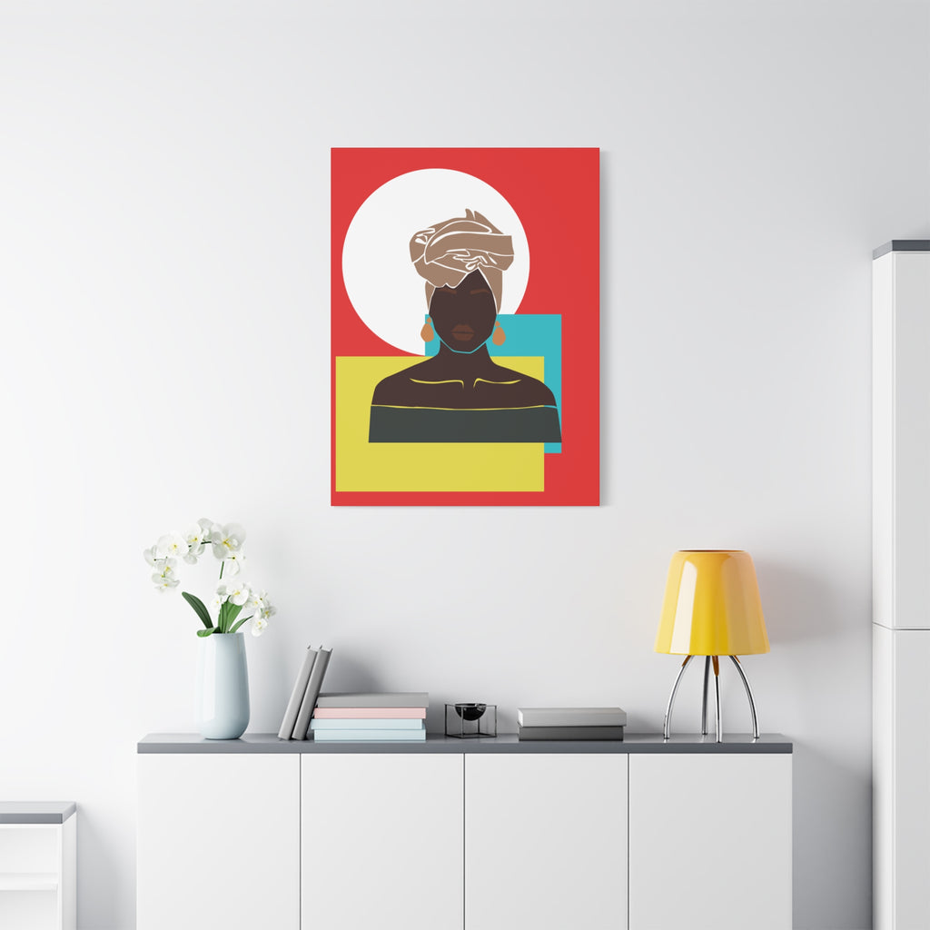 Headwrap Woman — Canvas Art