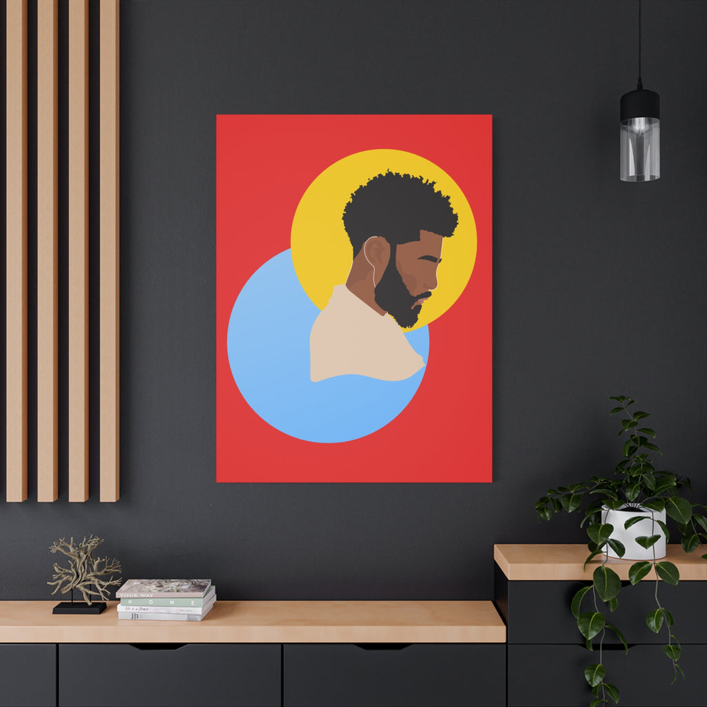 Male Silhouette — Canvas Art