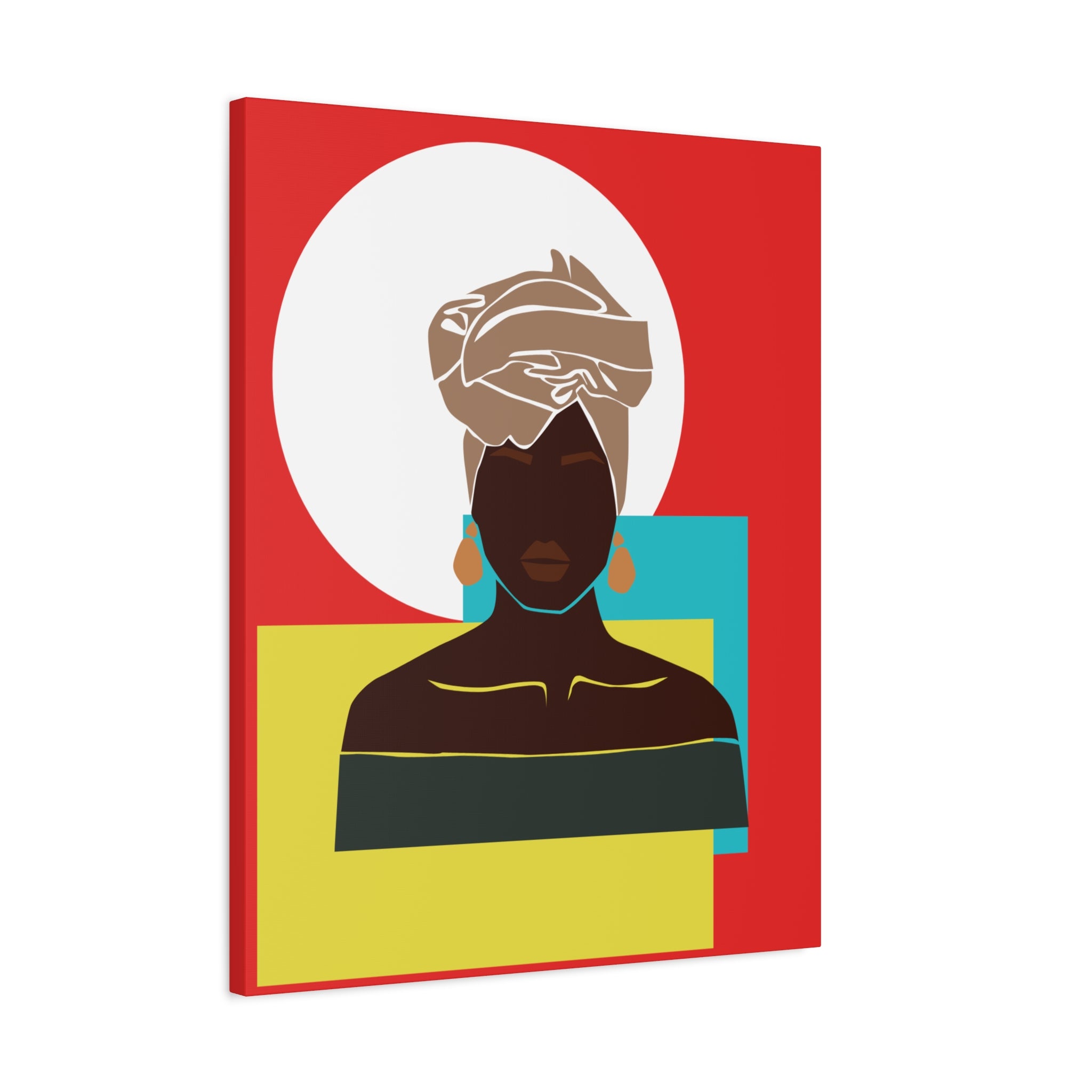 Headwrap Woman — Canvas Art