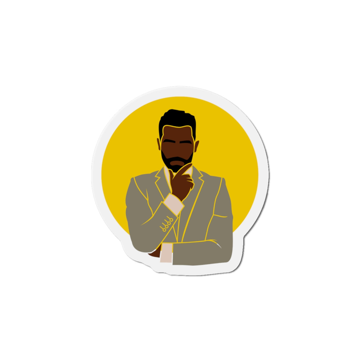 Modern Dapper Gentleman —Magnet