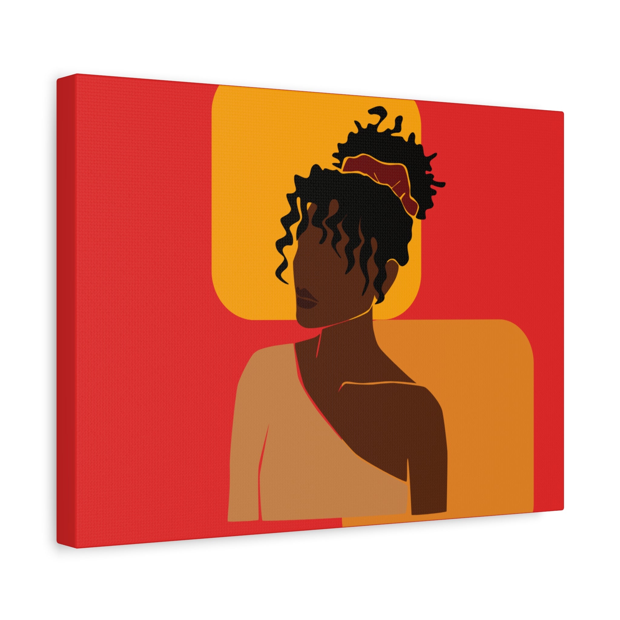Afrocentric Black Woman - Canvas Art