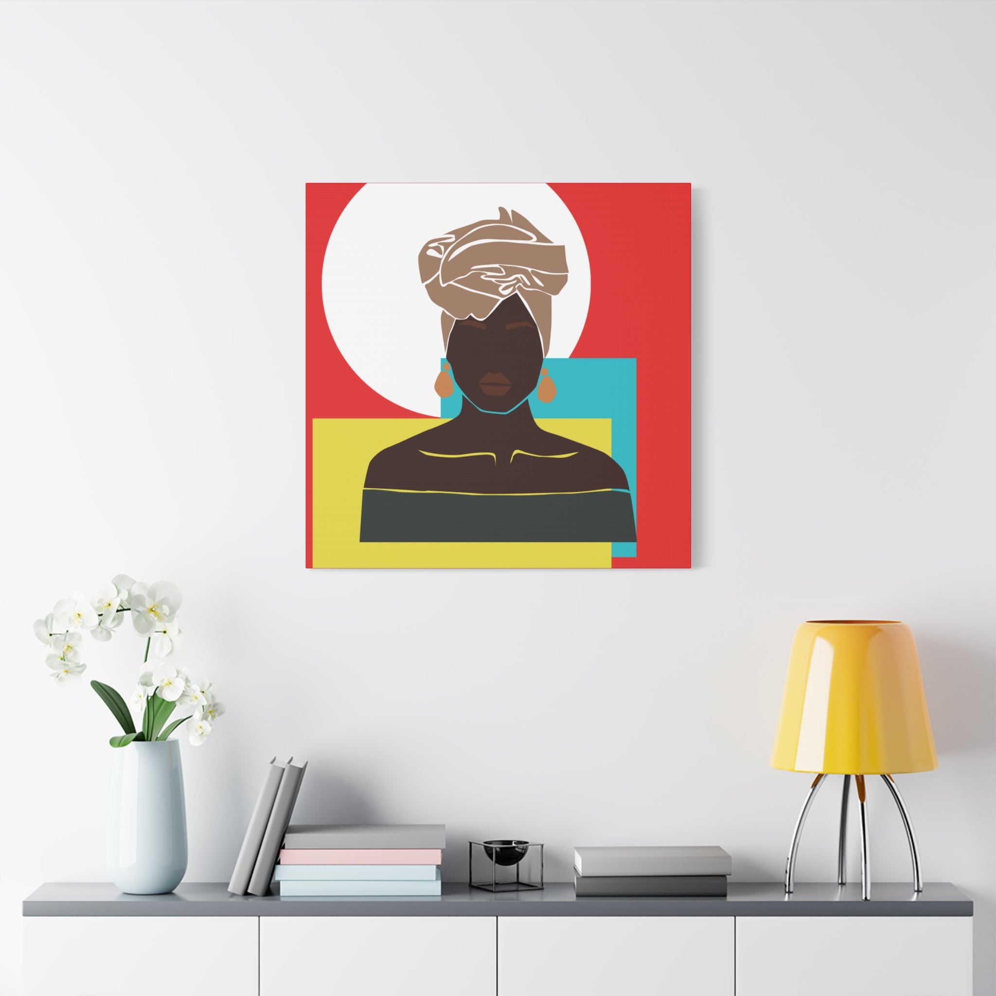 Headwrap Woman — Canvas Art
